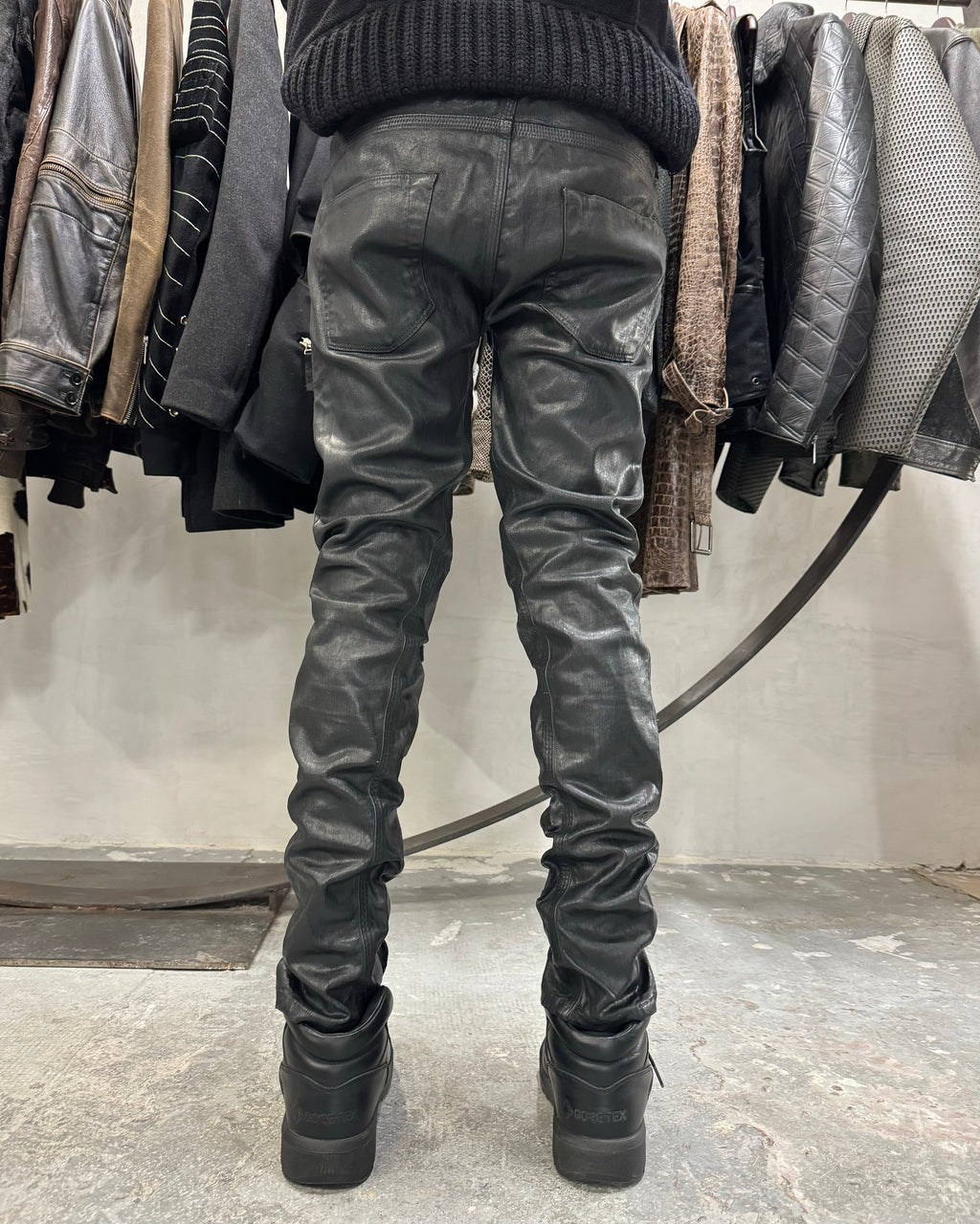 Diesel Black Gold Black Waxed Denim Slim Pants – Dolce Vita Hub