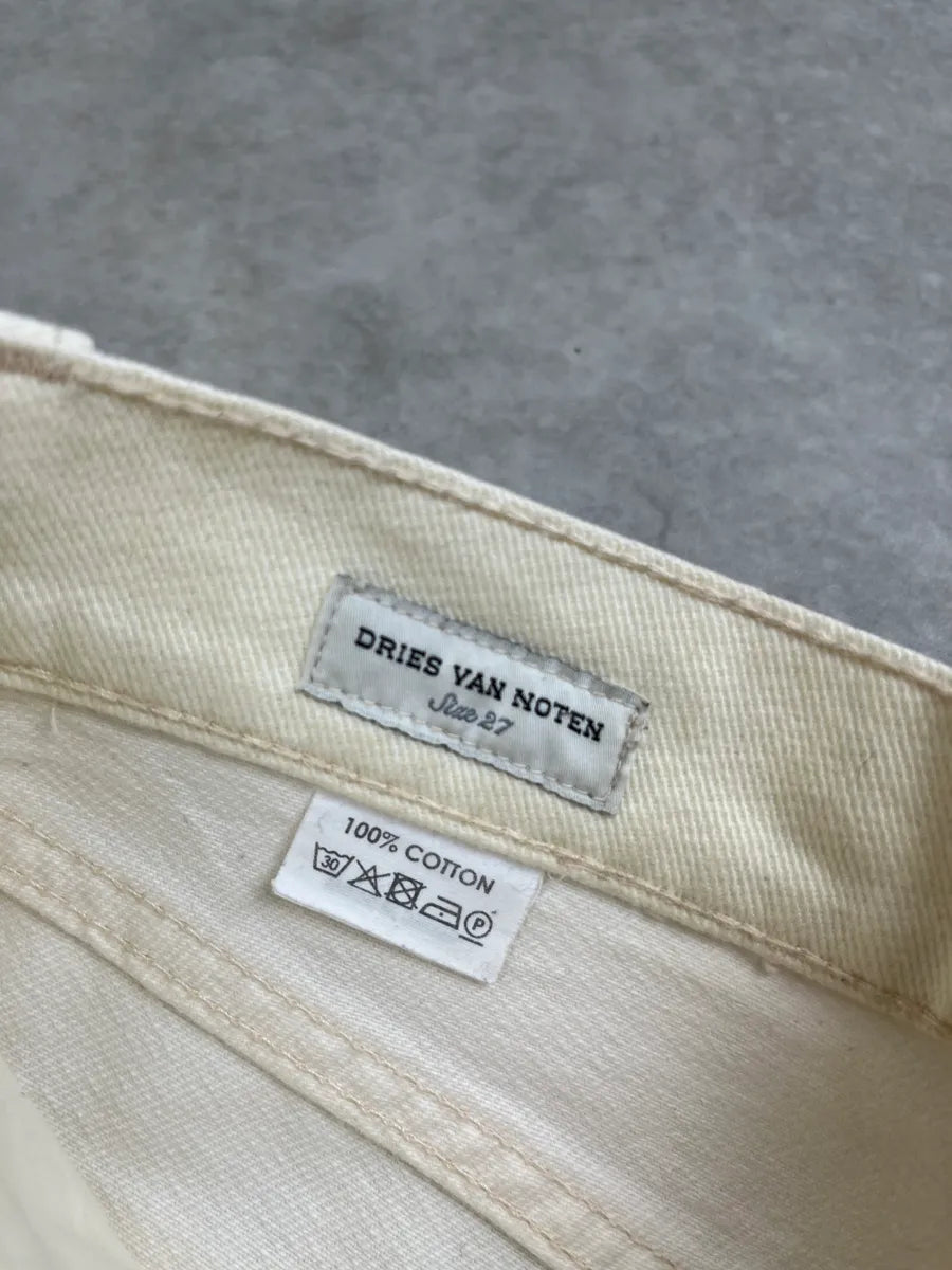 Dries Van Noten Off-White Botanical Print Jeans iFJXPaz 8