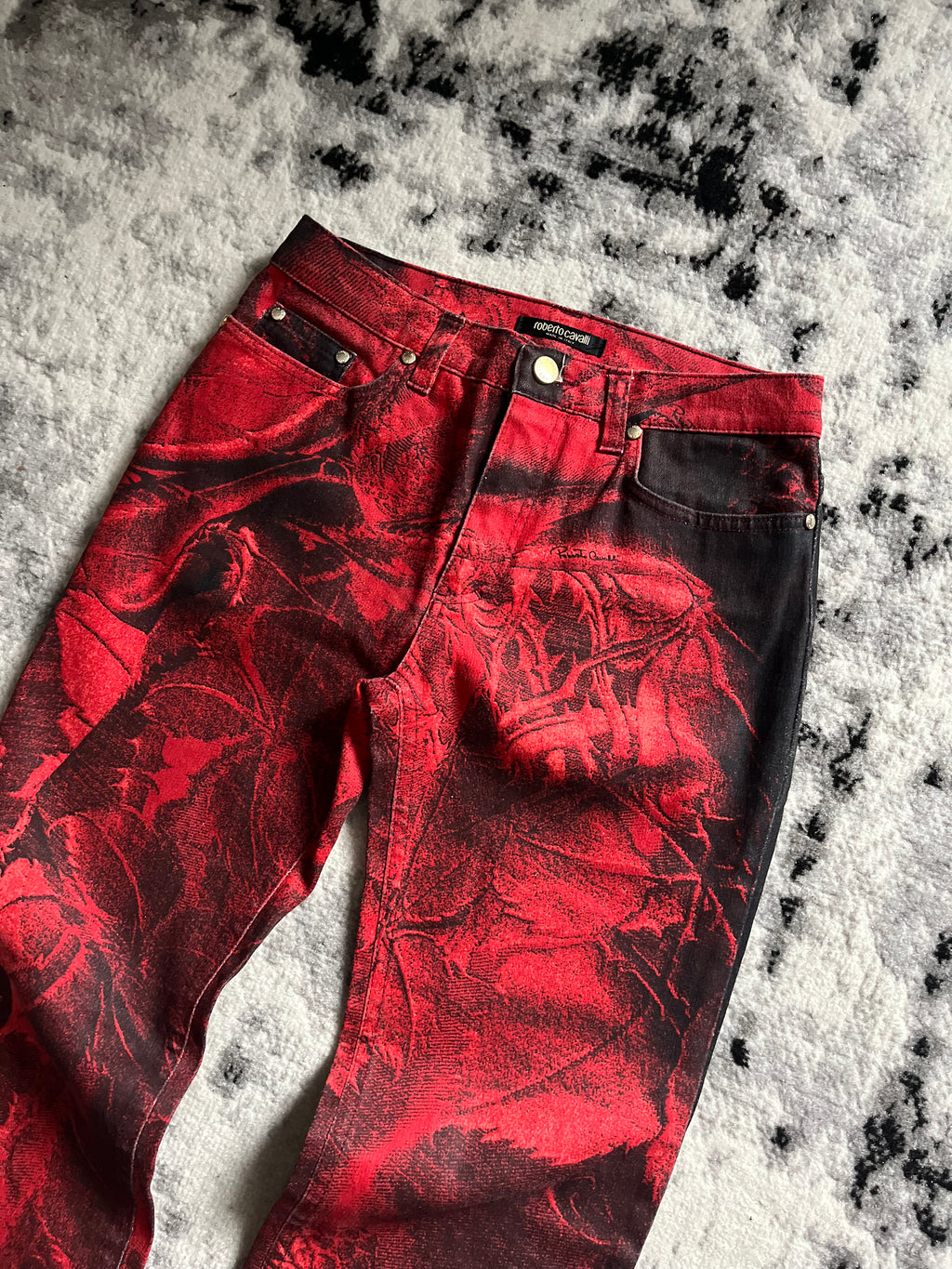 90s Roberto Cavalli Devil Spell Pants (XS)