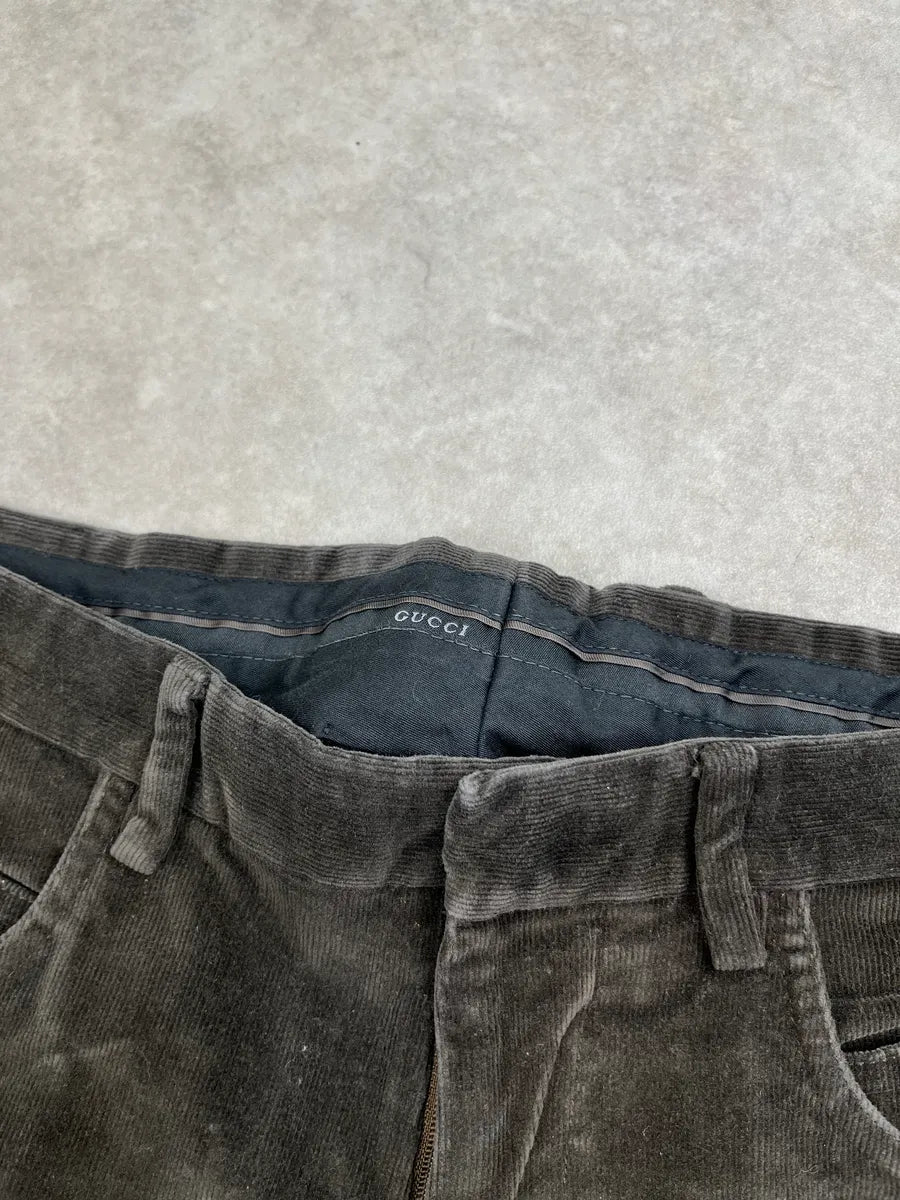 2000s Gucci Dark Brown Corduroy Pants by Tom Ford oGlqwNbY 6