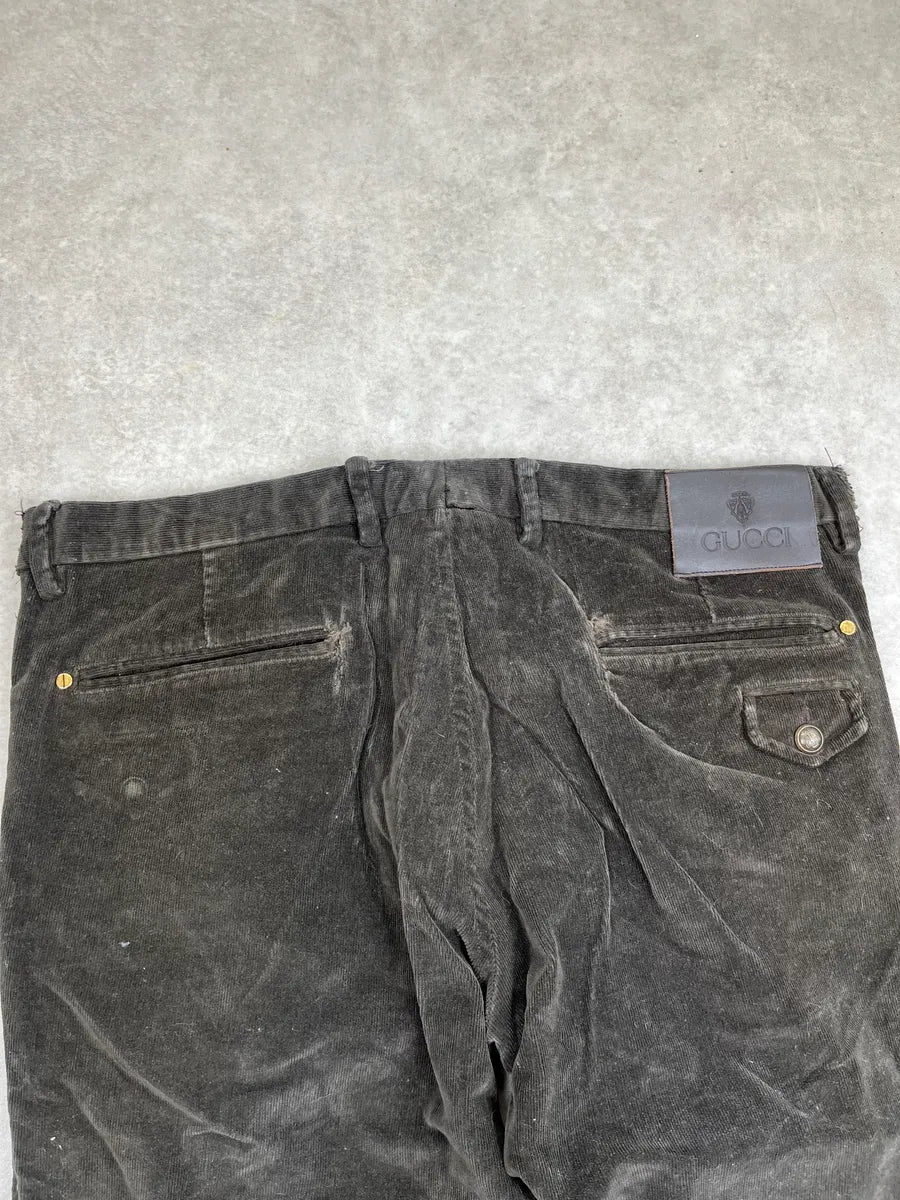 2000s Gucci Dark Brown Corduroy Pants by Tom Ford oGlqwNbY 7
