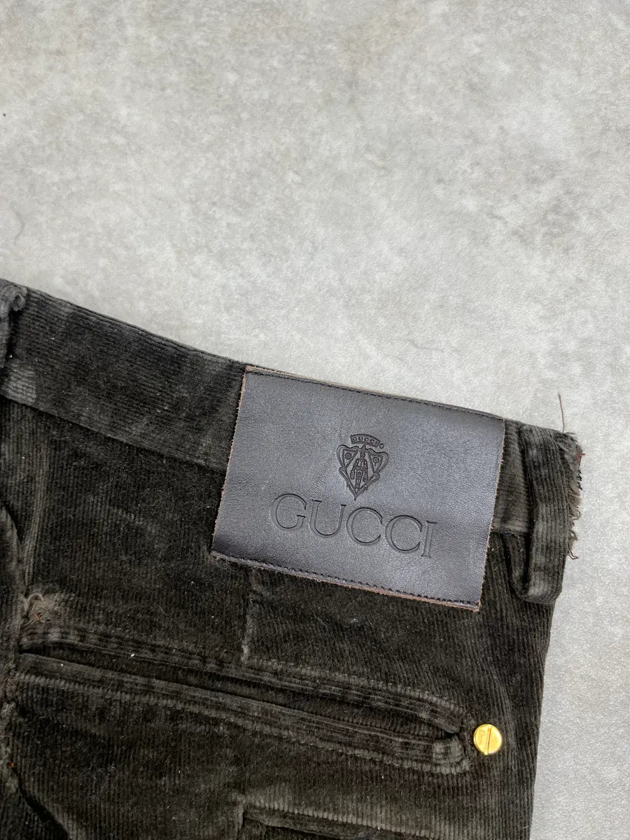 2000s Gucci Dark Brown Corduroy Pants by Tom Ford oGlqwNbY 8