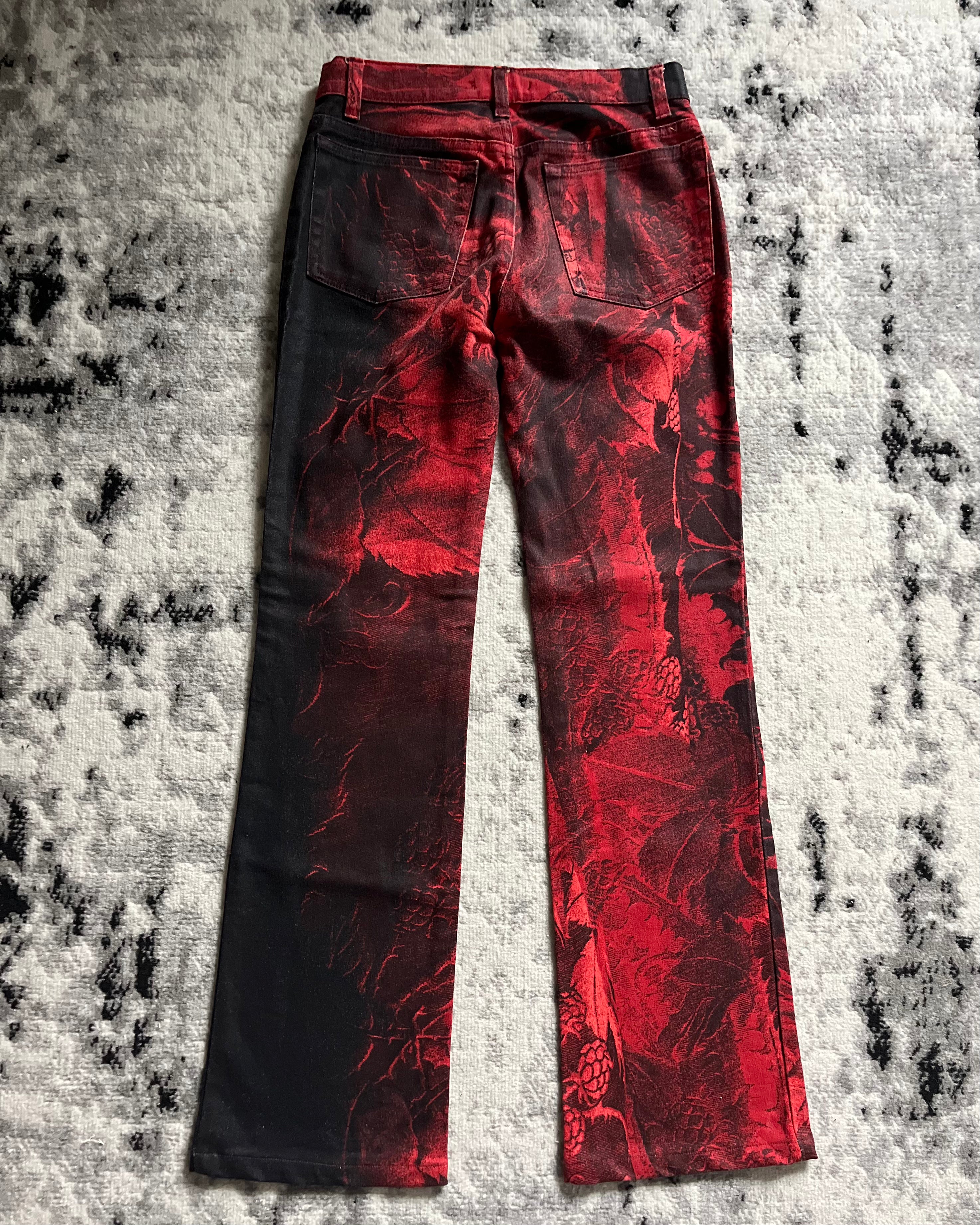90s Roberto Cavalli Devil Spell Pants (XS)