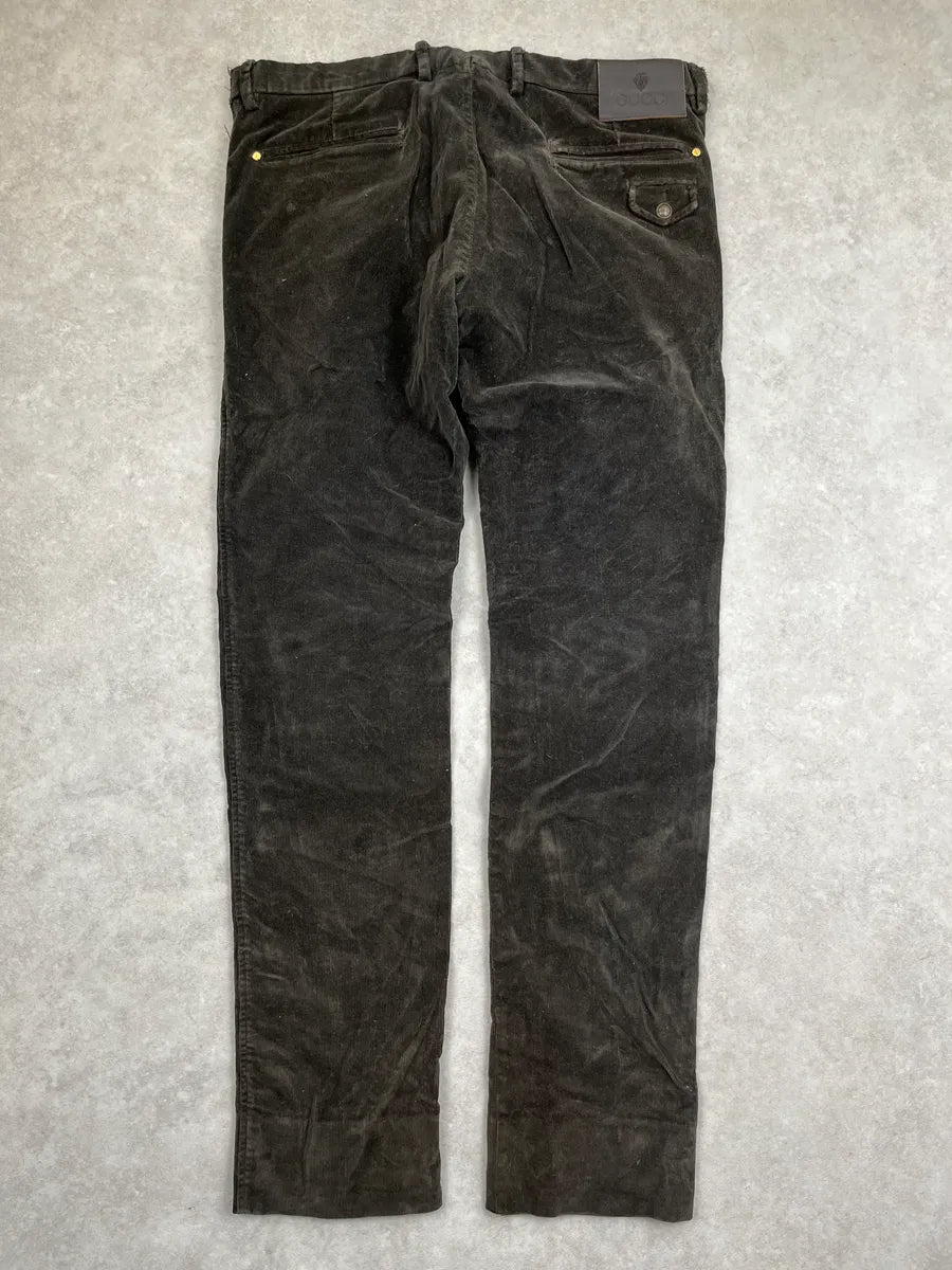 2000s Gucci Dark Brown Corduroy Pants by Tom Ford oGlqwNbY 4