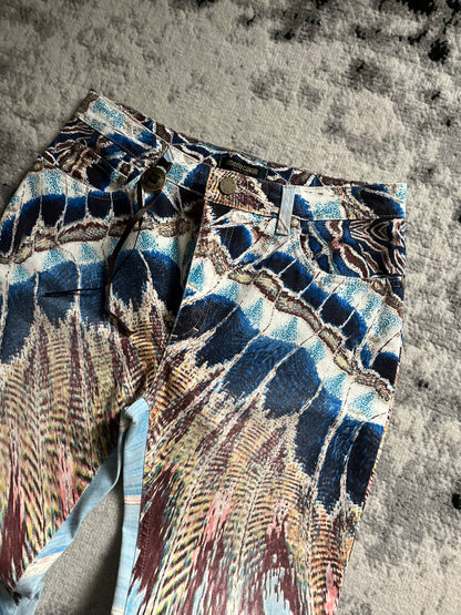 SS2002 Roberto Cavalli Marble Ocean Pants (XS/S)