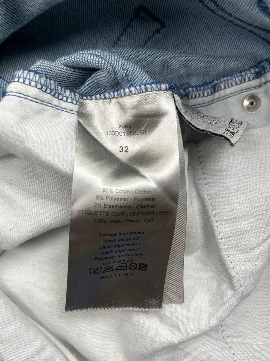 2010s Dior Blue Paint-Splatter Denim Jeans oPrUzQb 10