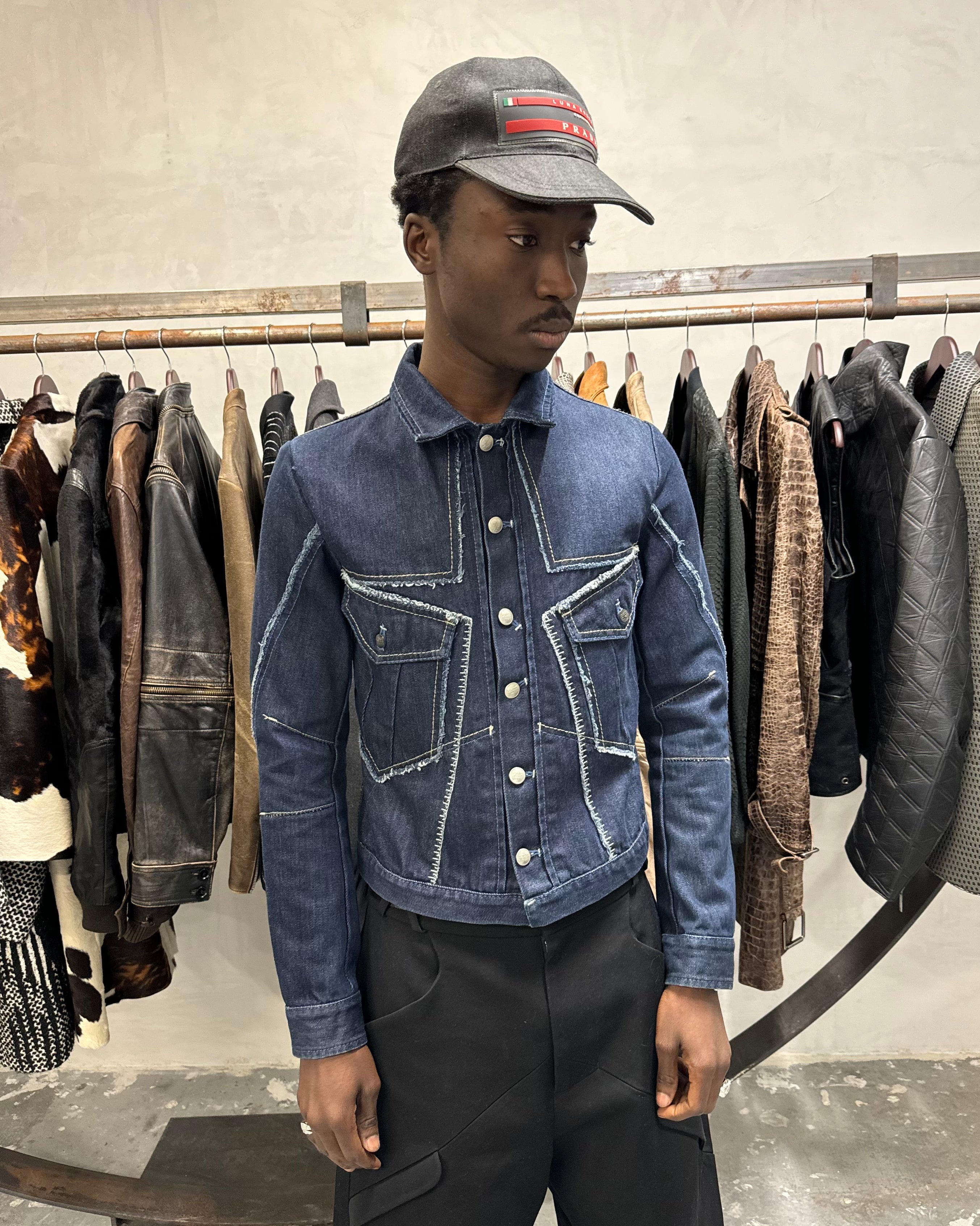 2000s Marithé + François Girbaud Modern Symmetrical Denim Jacket
