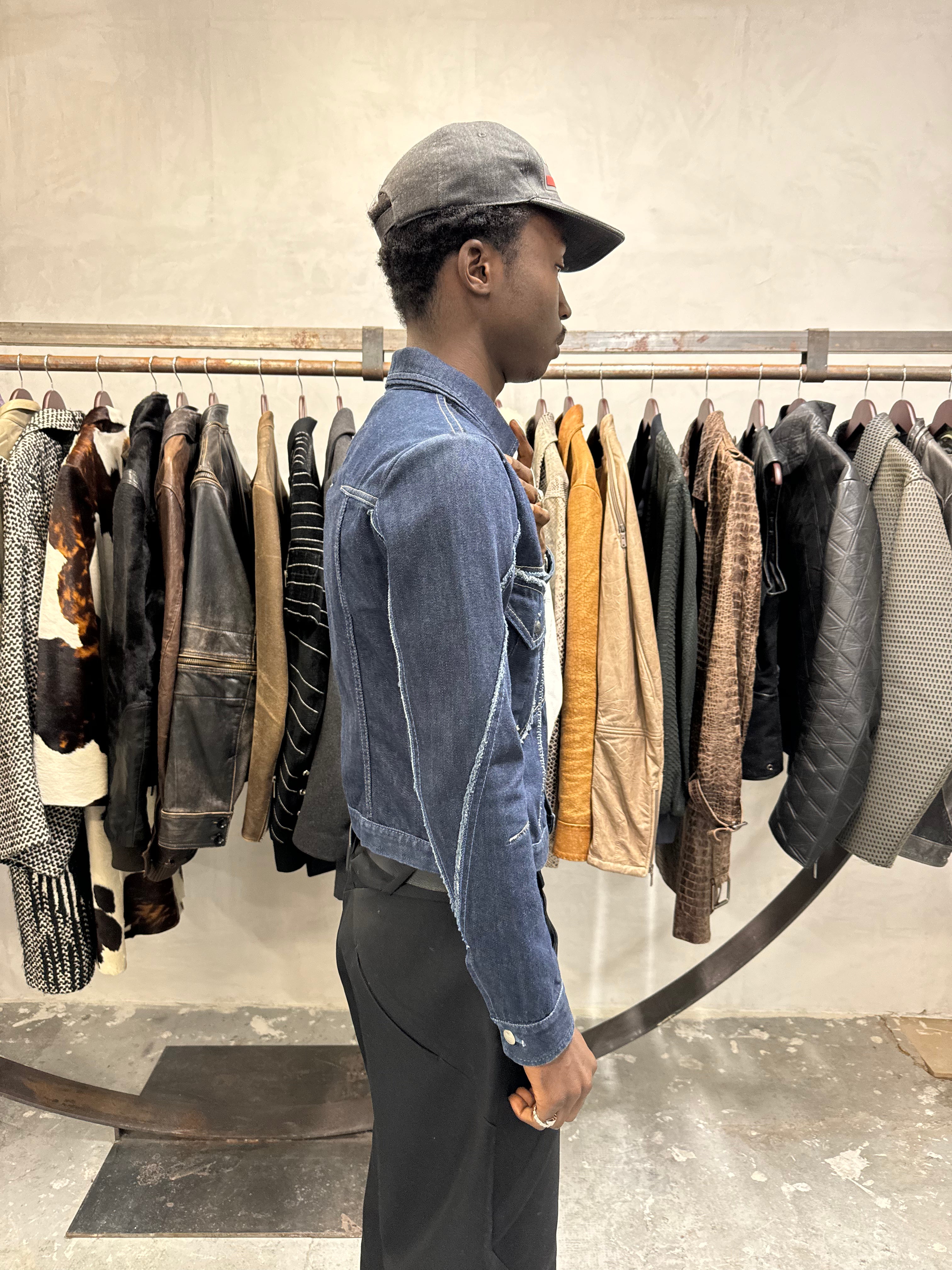 2000s Marithé + François Girbaud Modern Symmetrical Denim Jacket