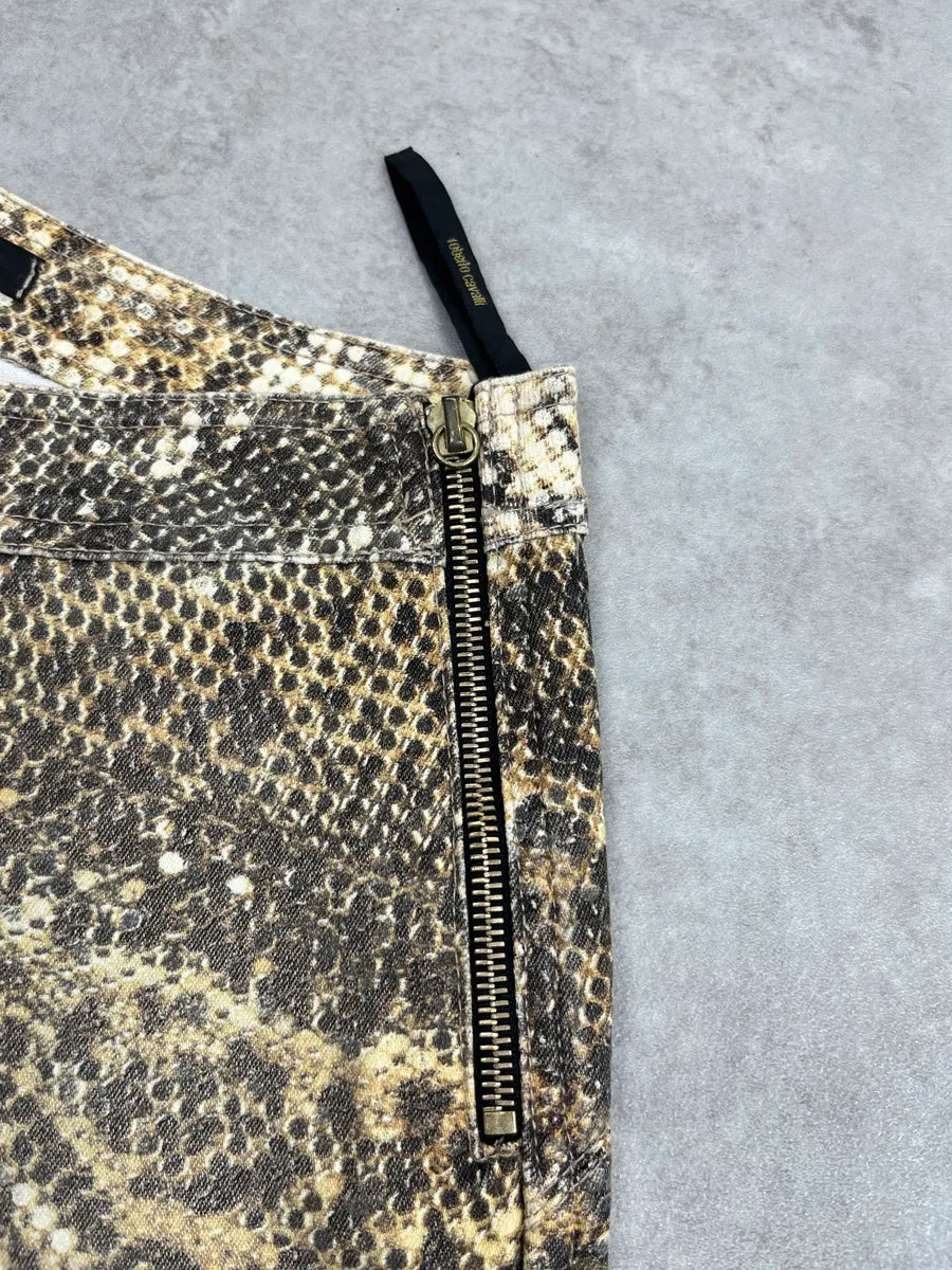 2000s Roberto Cavalli Beige Leopard Sequin Print Pants MFpKpVkS 8