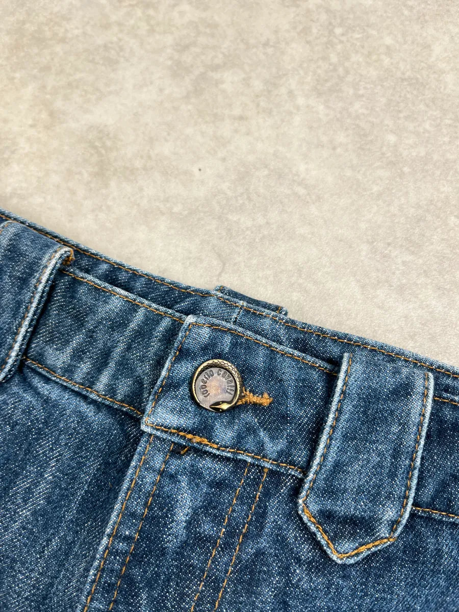 2000s Roberto Cavalli Blue Denim Panelled Jeans oimYoQrF 8