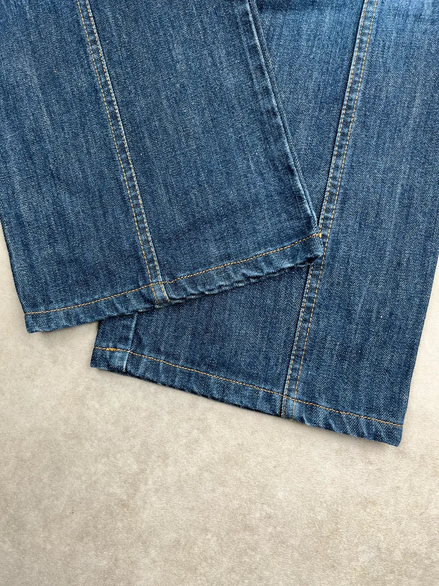 2000s Roberto Cavalli Blue Denim Panelled Jeans oimYoQrF 10