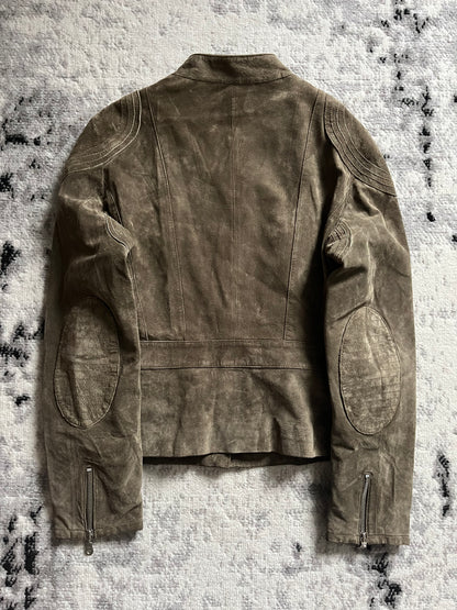 Balmain Olive Precise Minimalistic 7zips Jacket (XS/S)