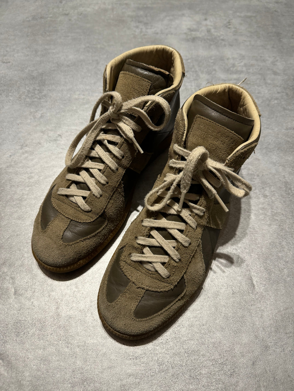 Maison Margiela Replica High Brown Leather Shoes