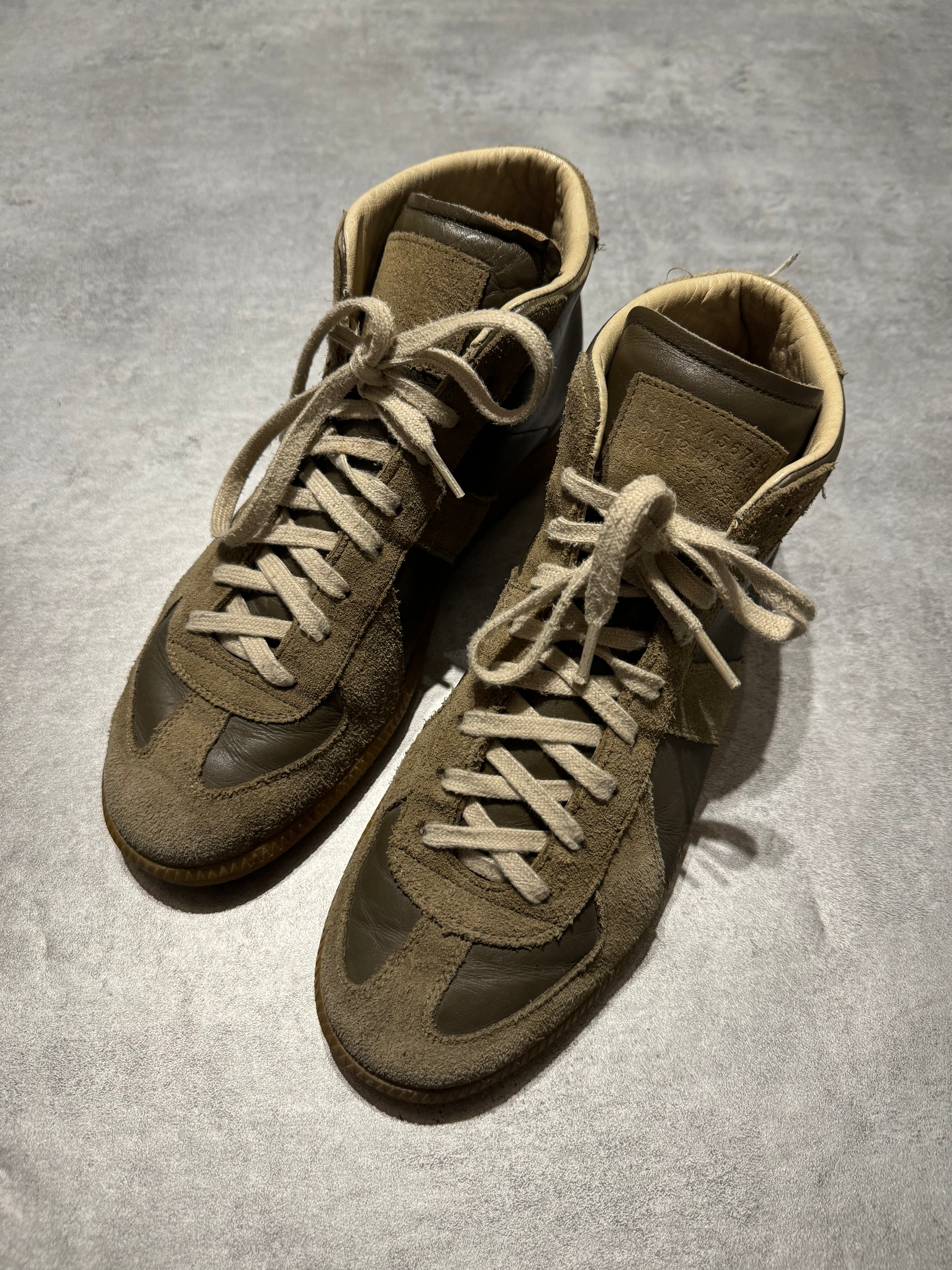 Maison Margiela Replica High Brown Leather Shoes