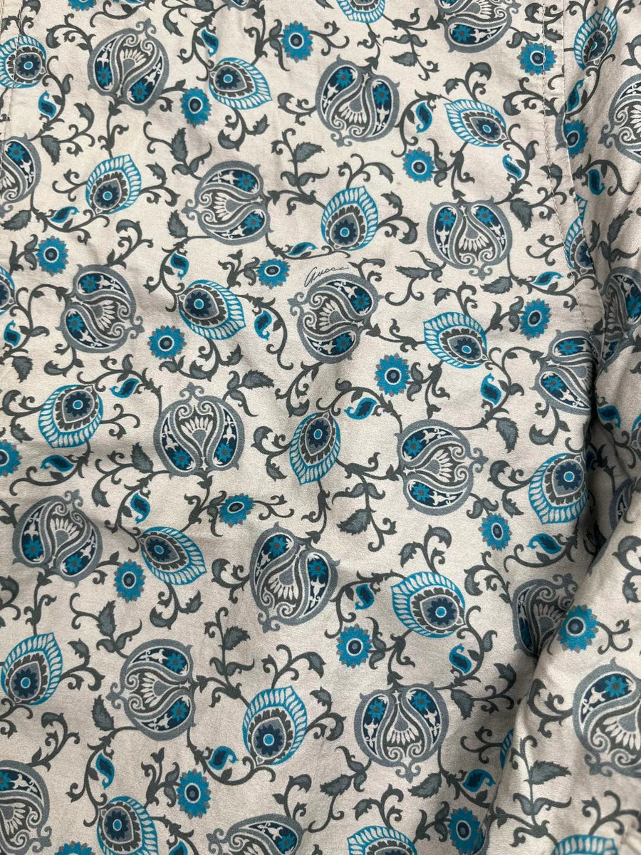 SS2013 Gucci Light Grey Silk Paisley Light Jacket KpkGBgC 6