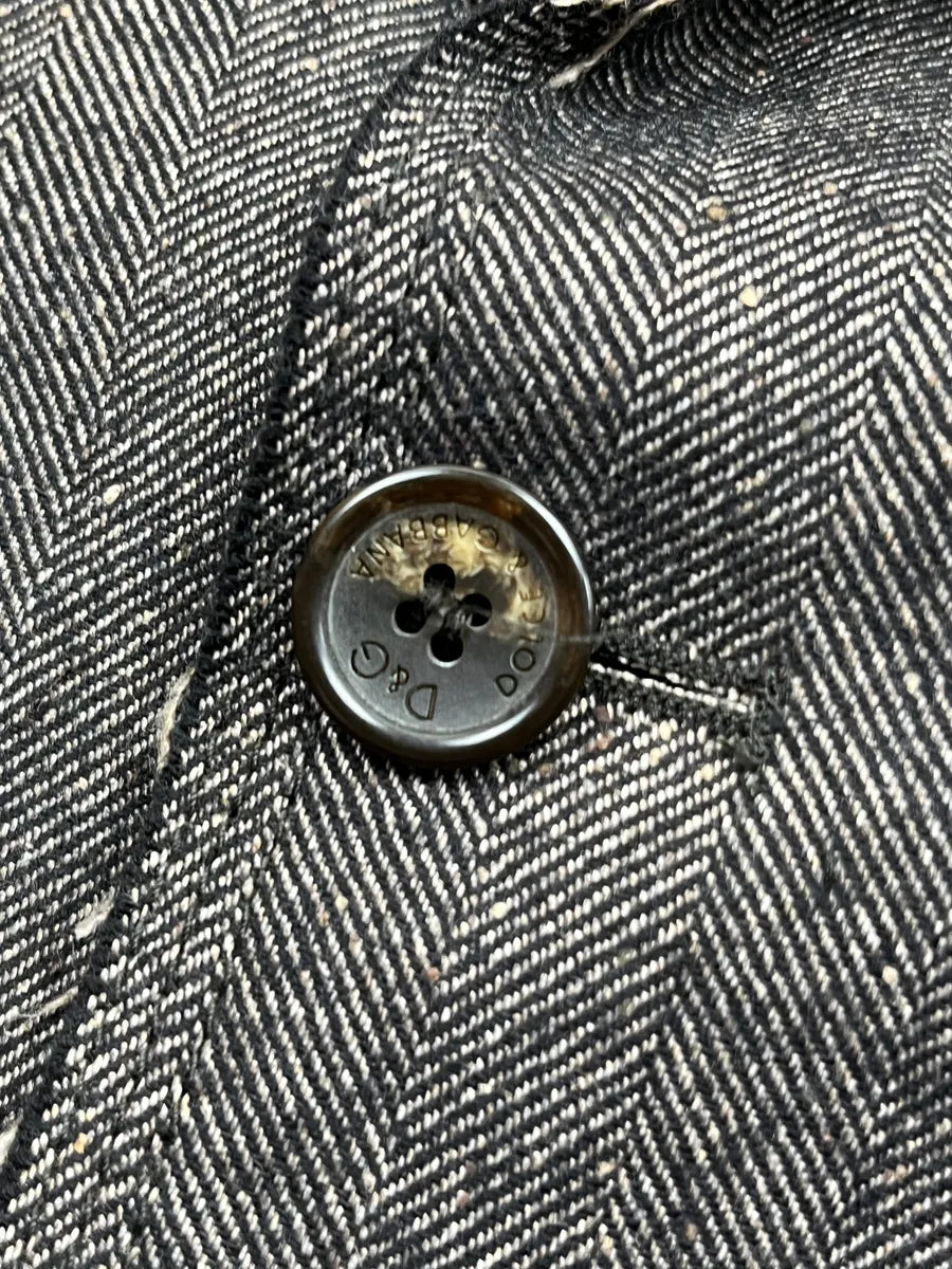 Dolce & Gabbana Grey Wool Distressed Blazer Jacket eaoemphF 7