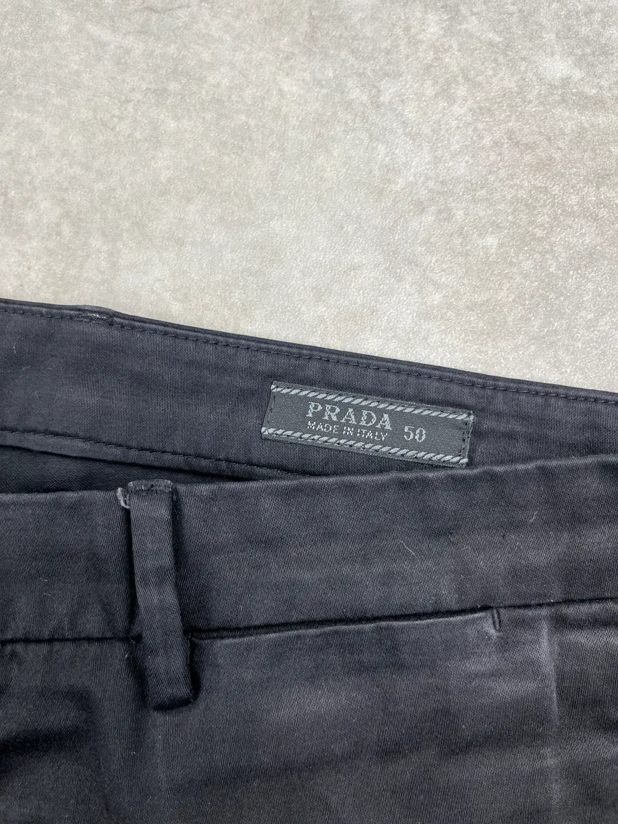 SS2002 Prada Black Tailored Pants xBjIdDAs 8