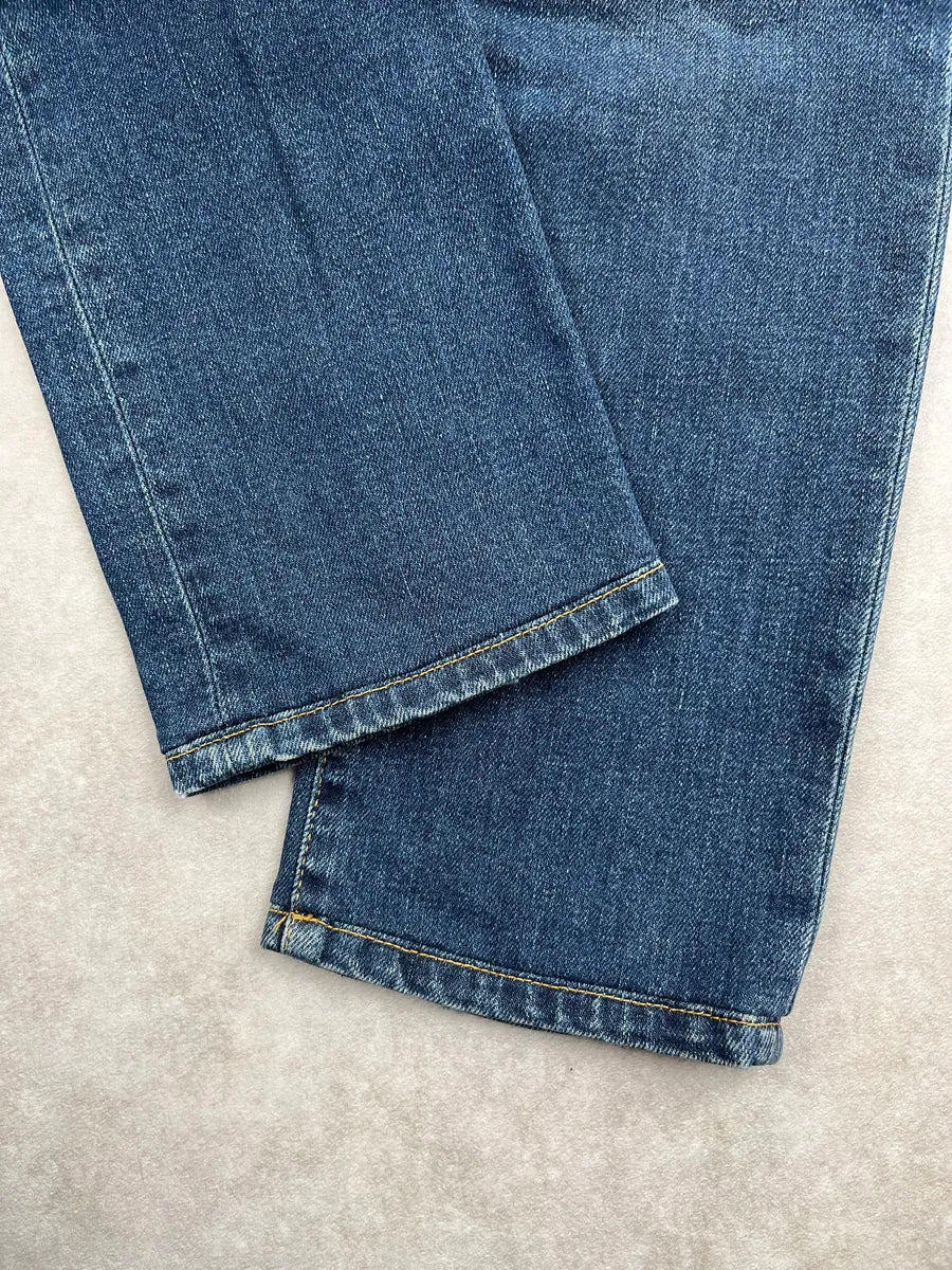 Saint Laurent Blue Denim Slim Washed Jeans qLnYWxLB 5