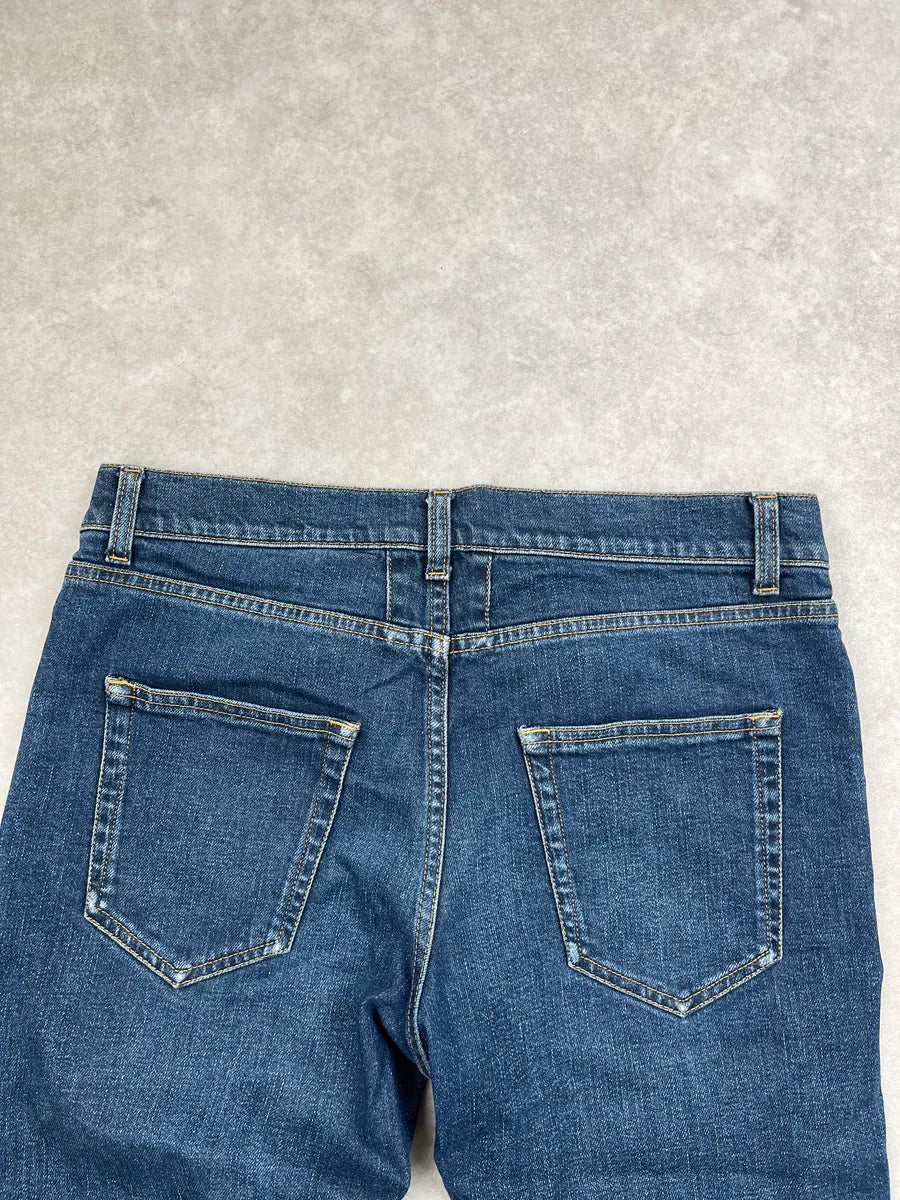 Saint Laurent Blue Denim Slim Washed Jeans qLnYWxLB 7