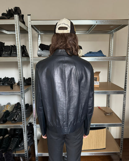 AW2000 Prada Pure Navy Ultimate Leather Jacket (M)