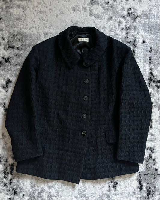 2015秋冬 Dries Van Noten 羊毛黑色夹克 (XS/S)