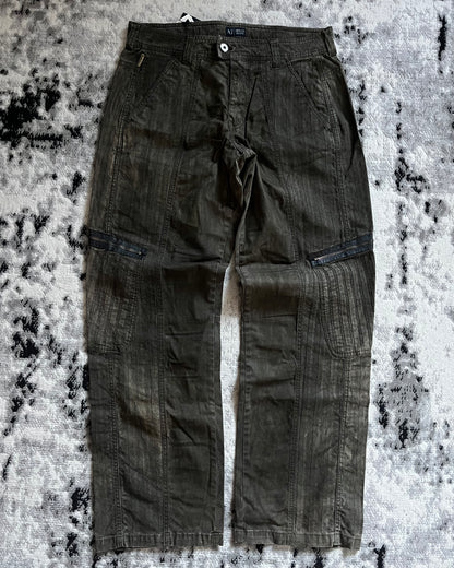 AW2019 Armani Elevation Parachute Cargo Olive Pants (XL)