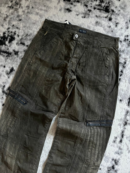 AW2019 Armani Elevation Parachute Cargo Olive Pants (XL)