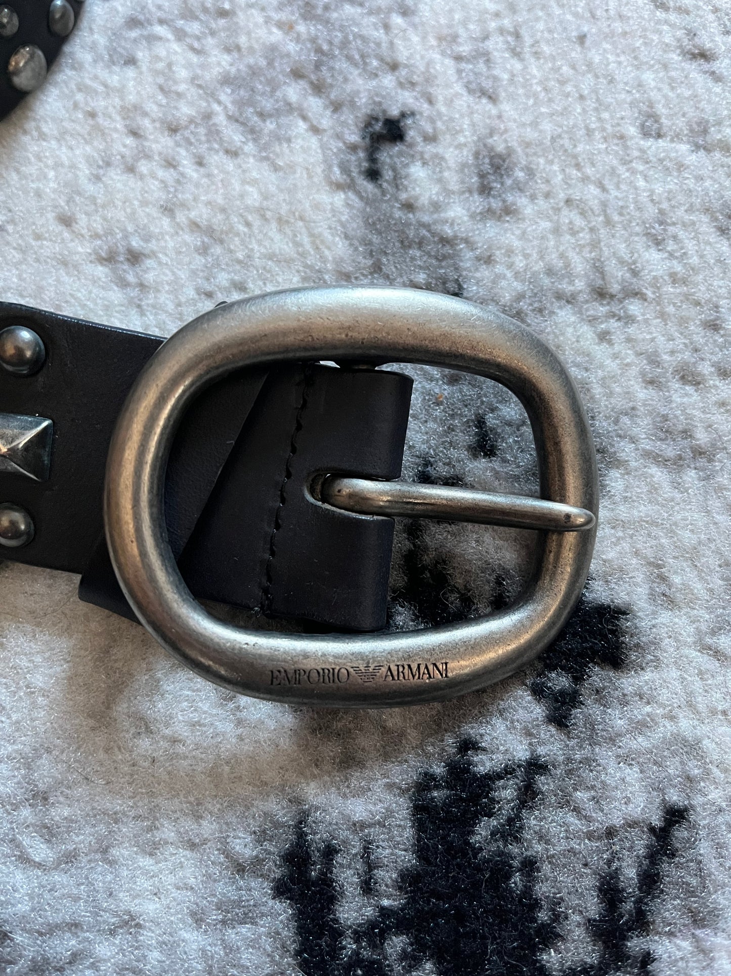 90s Emporio Armani Vibrant Leather Belt