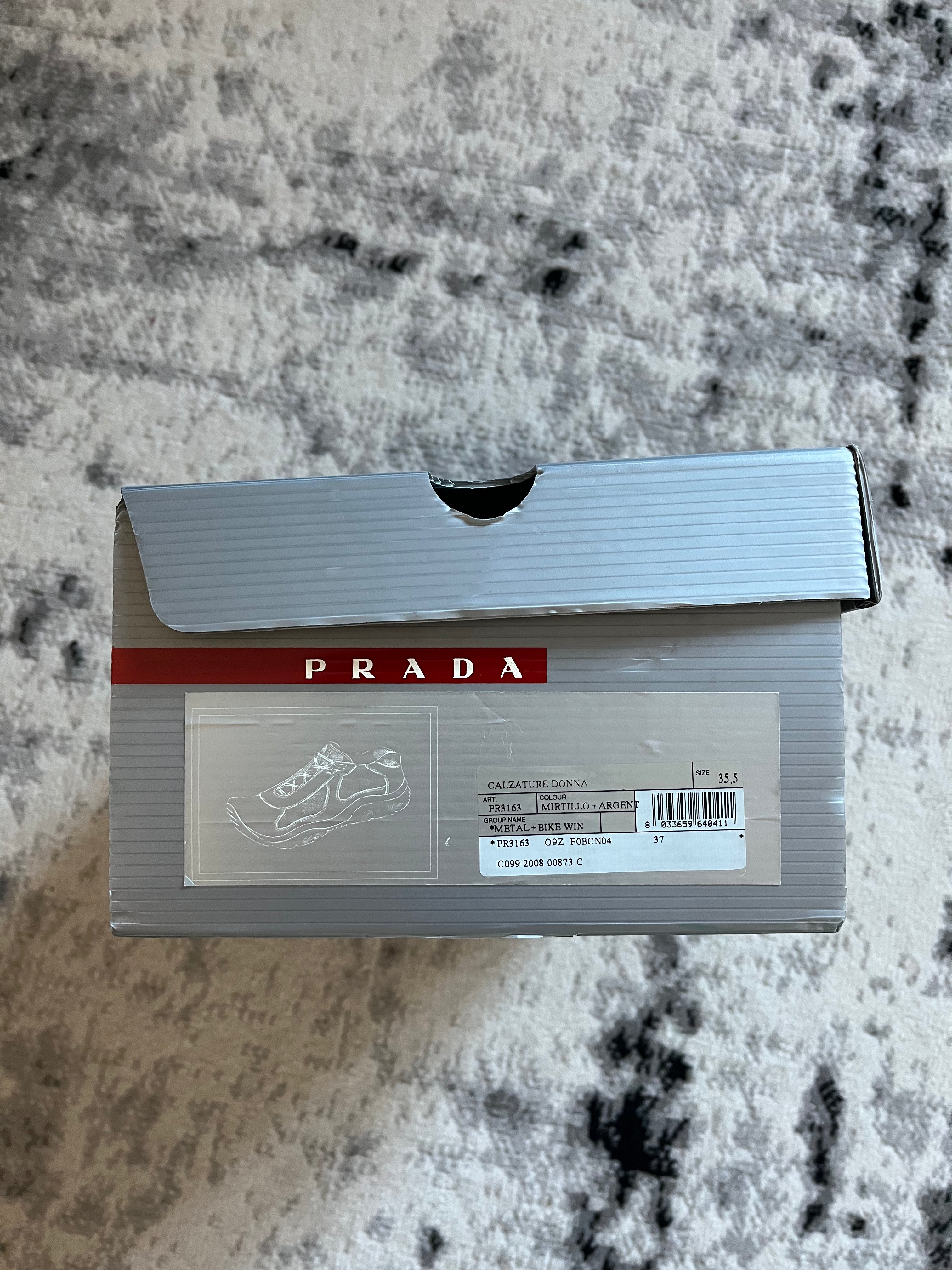 Prada America's Cup Brown Satin (37eu/us5)
