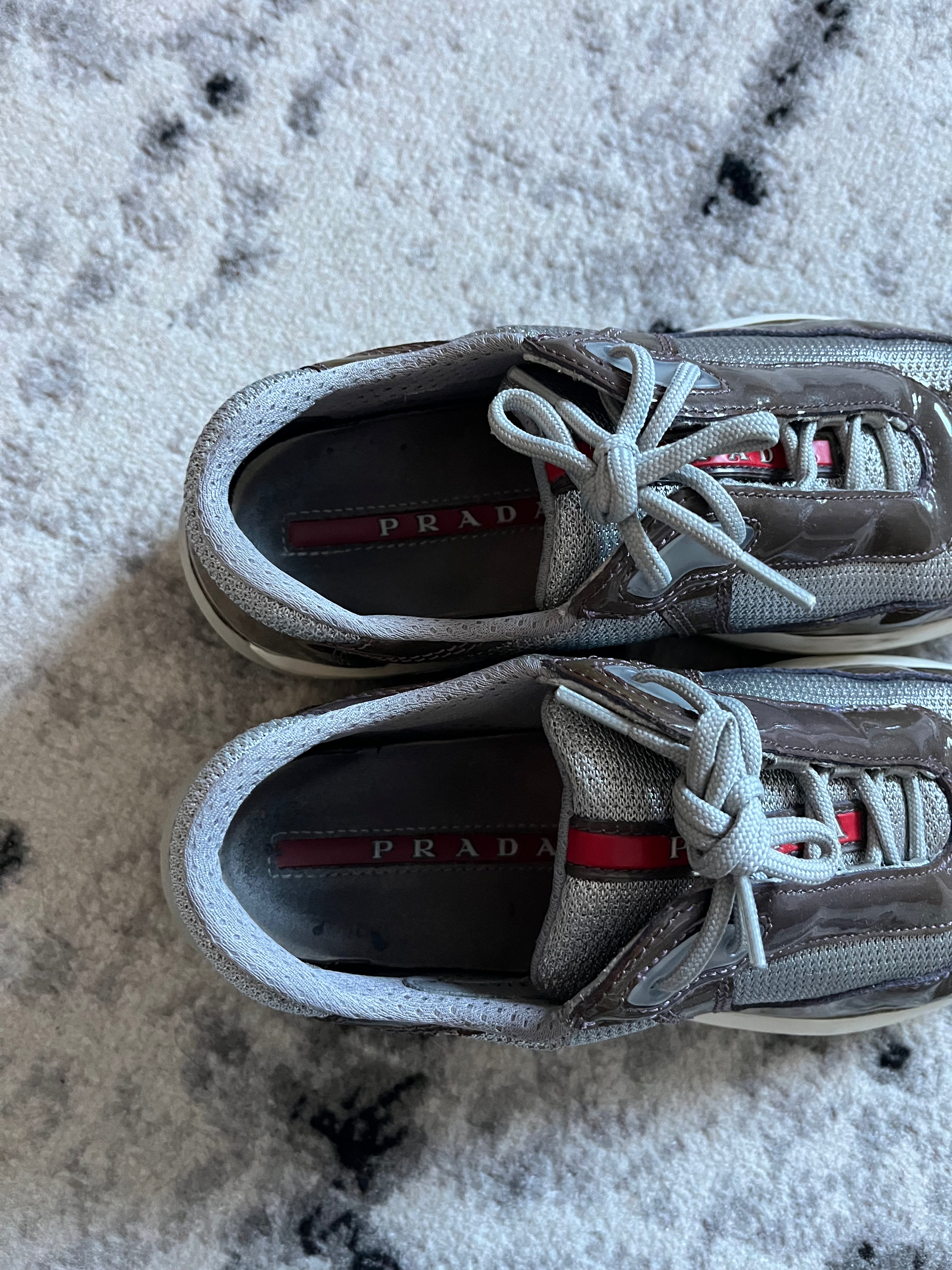 Prada America's Cup Brown Satin (37eu/us5)