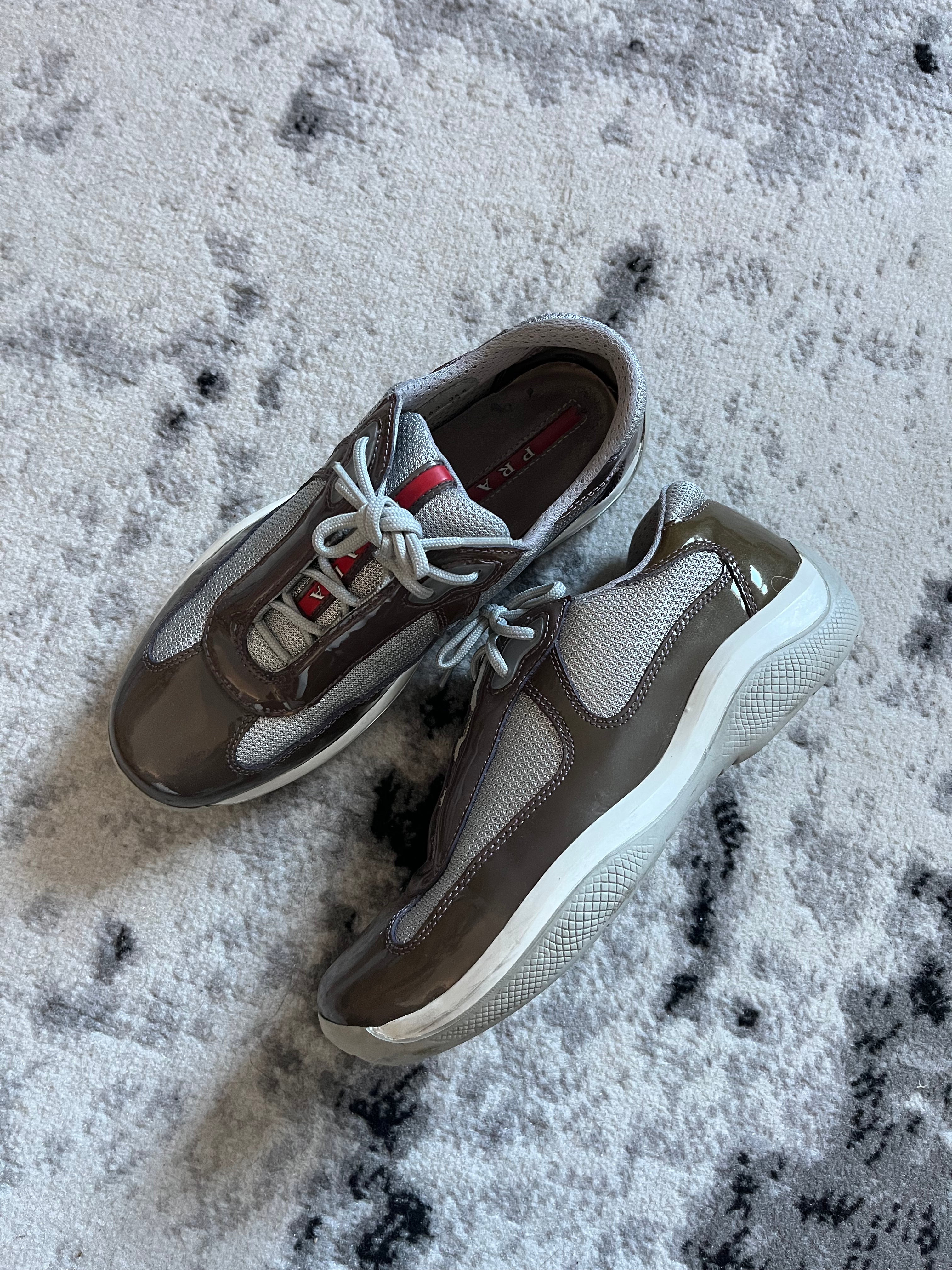 Prada America's Cup Brown Satin (37eu/us5)