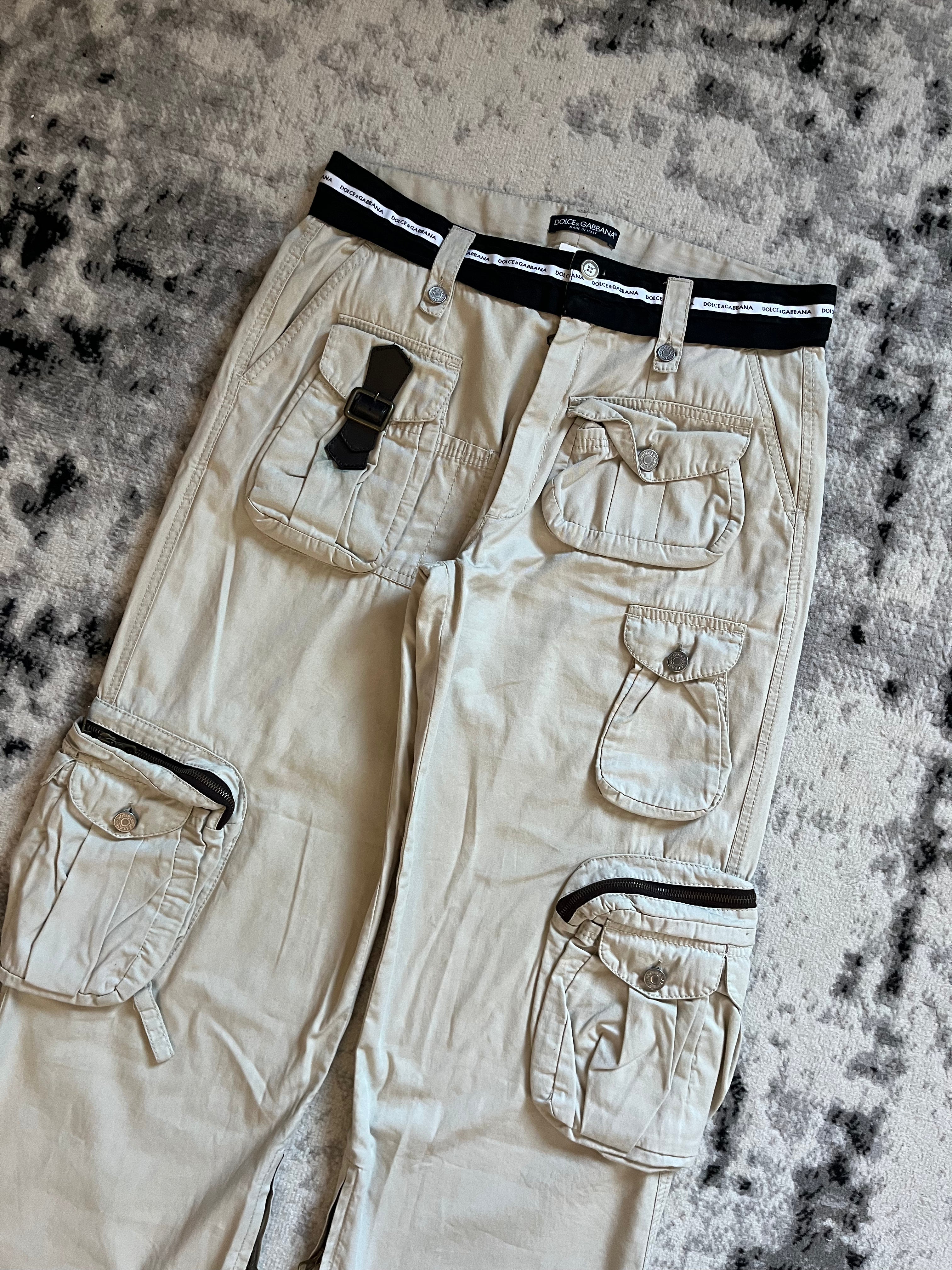 2002AW ドルチェ＆ガッバーナ ロイヤル カーゴ パンツ (M)