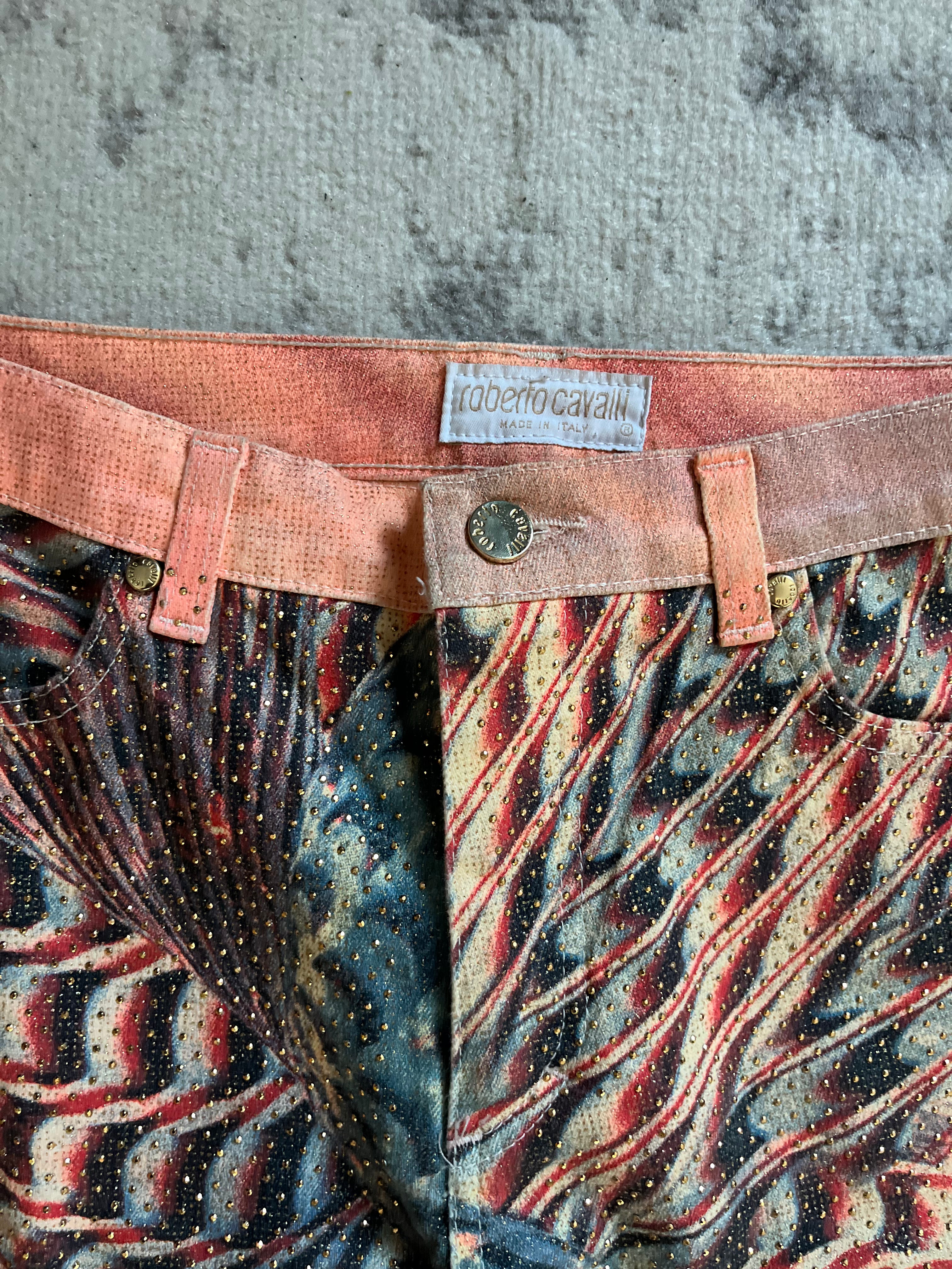 SS2001 Roberto Cavalli LSD Psychadelic Pants Scales (M)