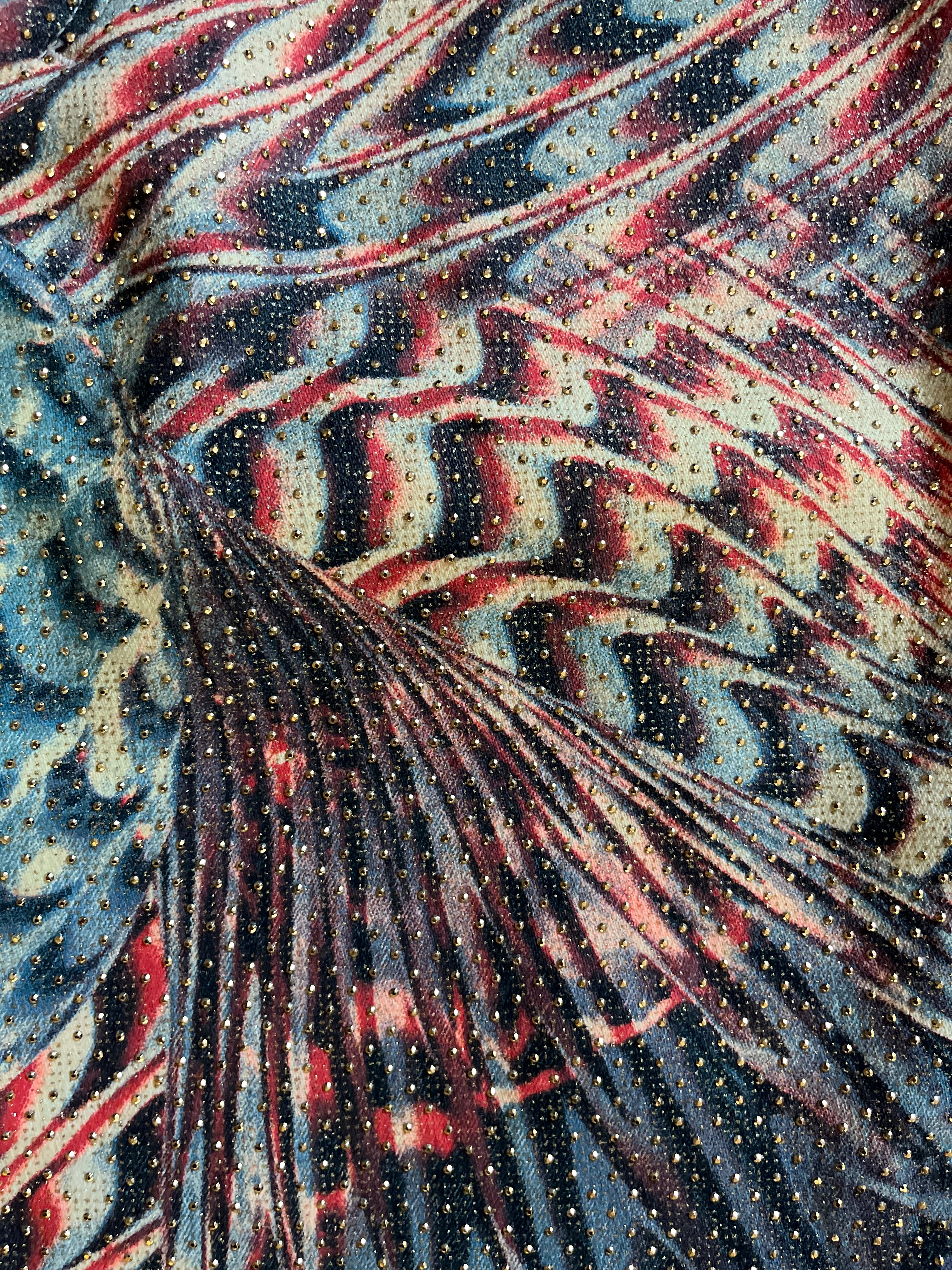 SS2001 Roberto Cavalli LSD Psychadelic Pants Scales (M)