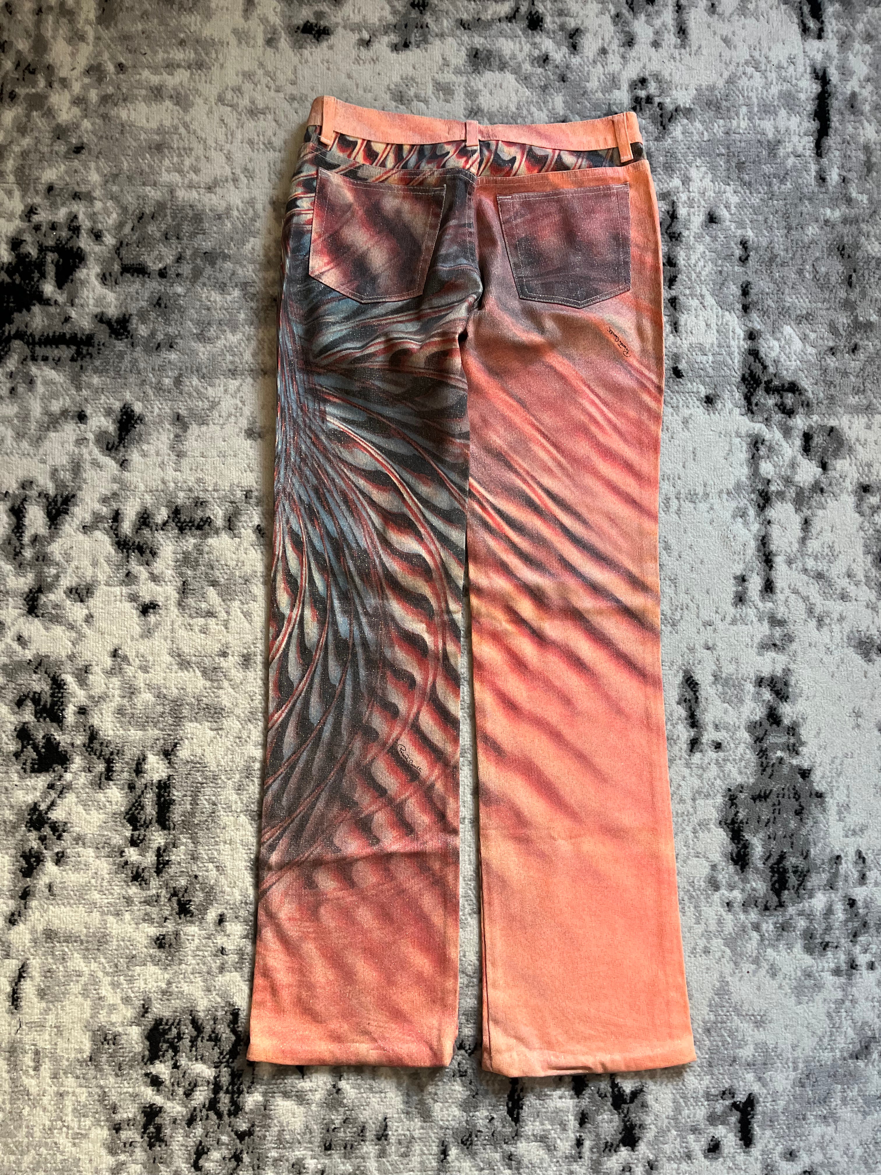 SS2001 Roberto Cavalli LSD Psychadelic Pants Scales (M)