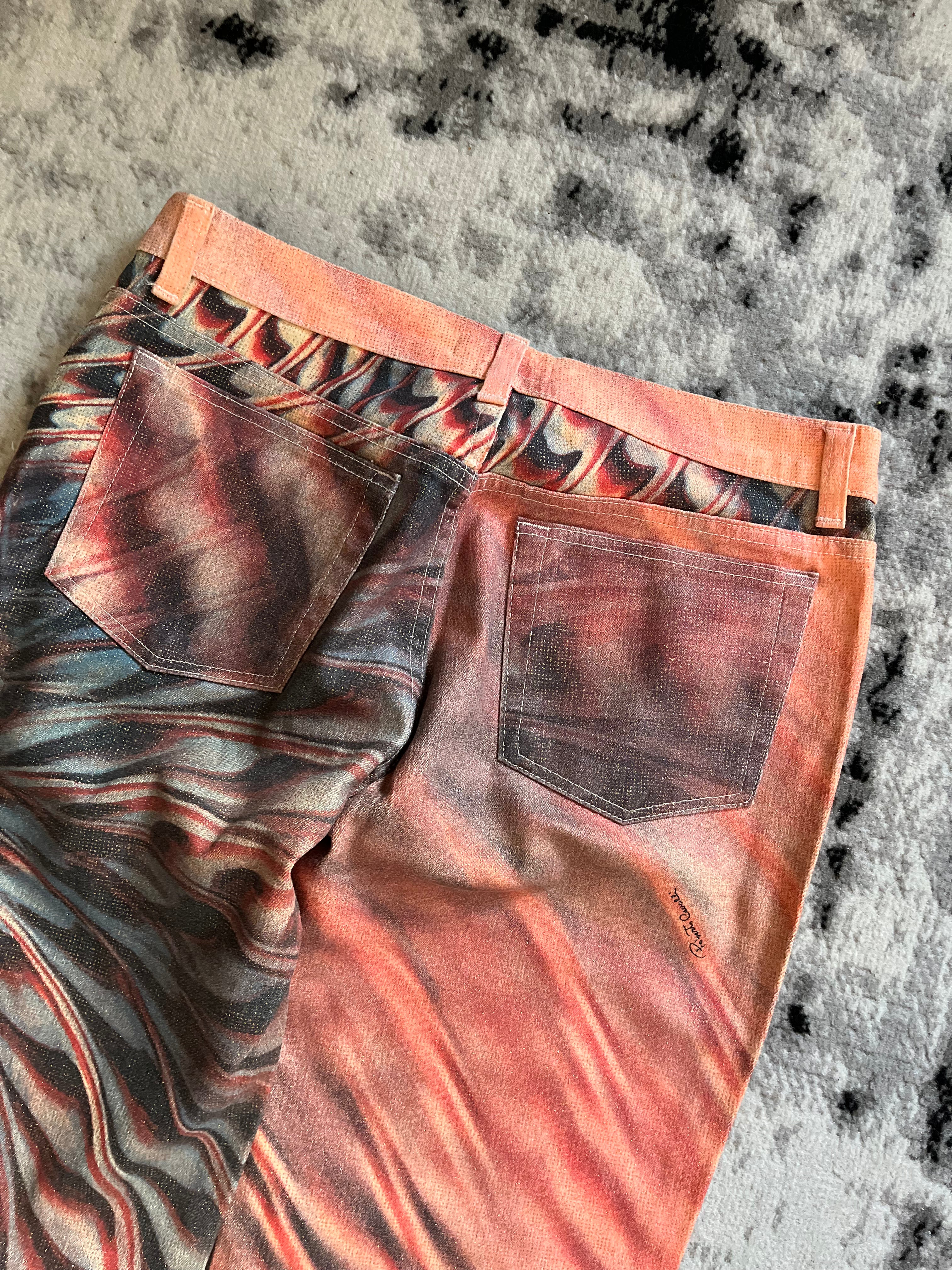 SS2001 Roberto Cavalli LSD Psychadelic Pants Scales (M)