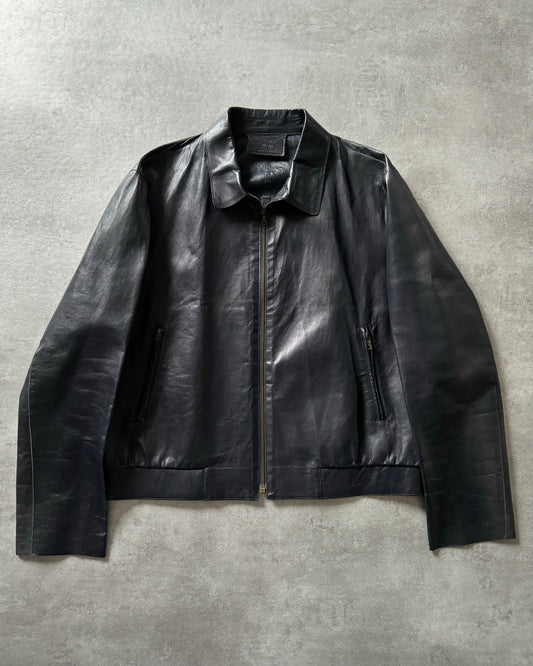 AW2000 Prada Pure Navy Ultimate Leather Jacket (M)