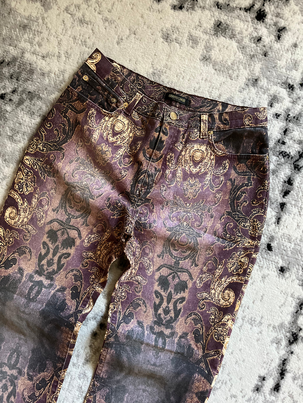 1998 Roberto Cavalli アラビア ロイヤル レガシー ネプチューン パンツ (S)