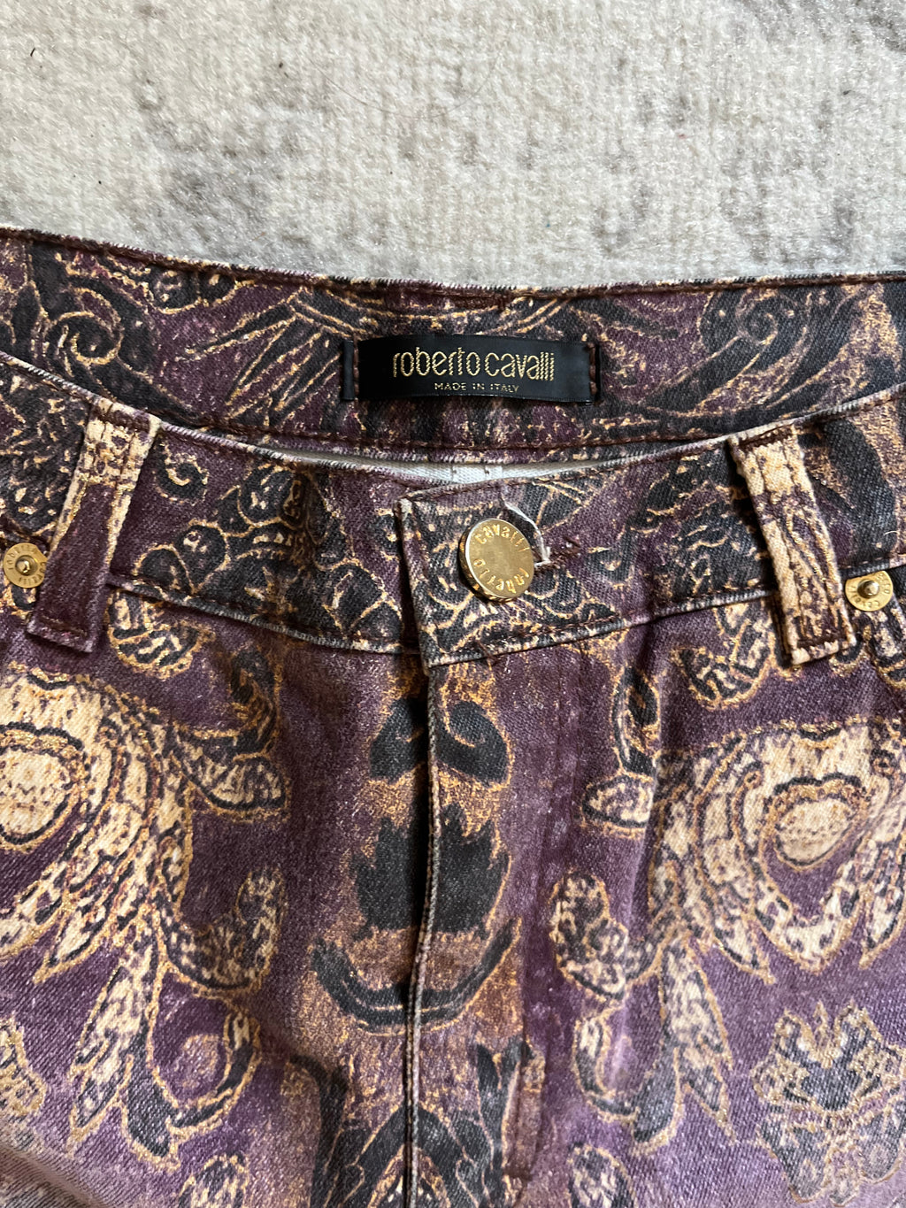 1998 Roberto Cavalli アラビア ロイヤル レガシー ネプチューン パンツ (S)