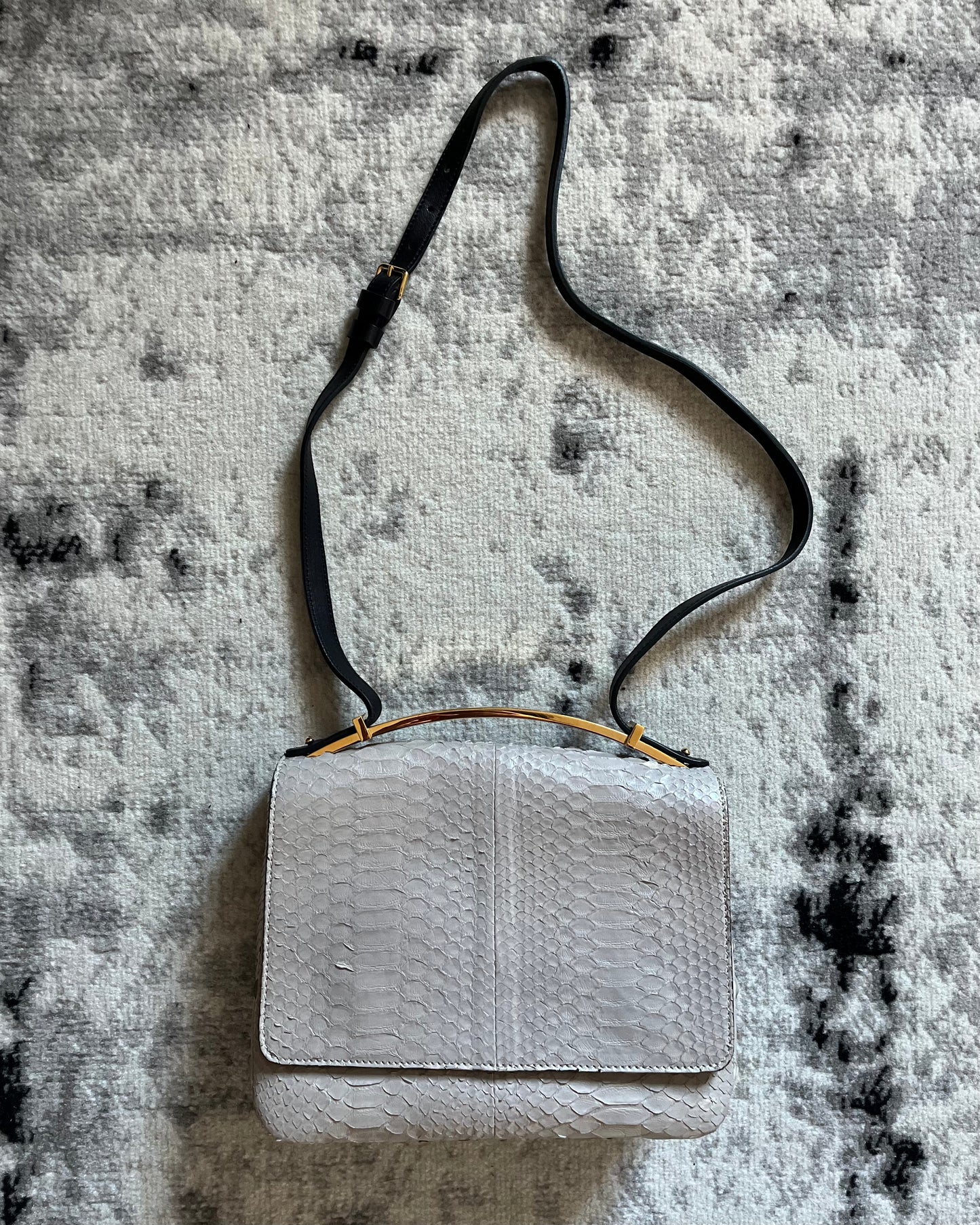 Marni Python Leather Modern Bag
