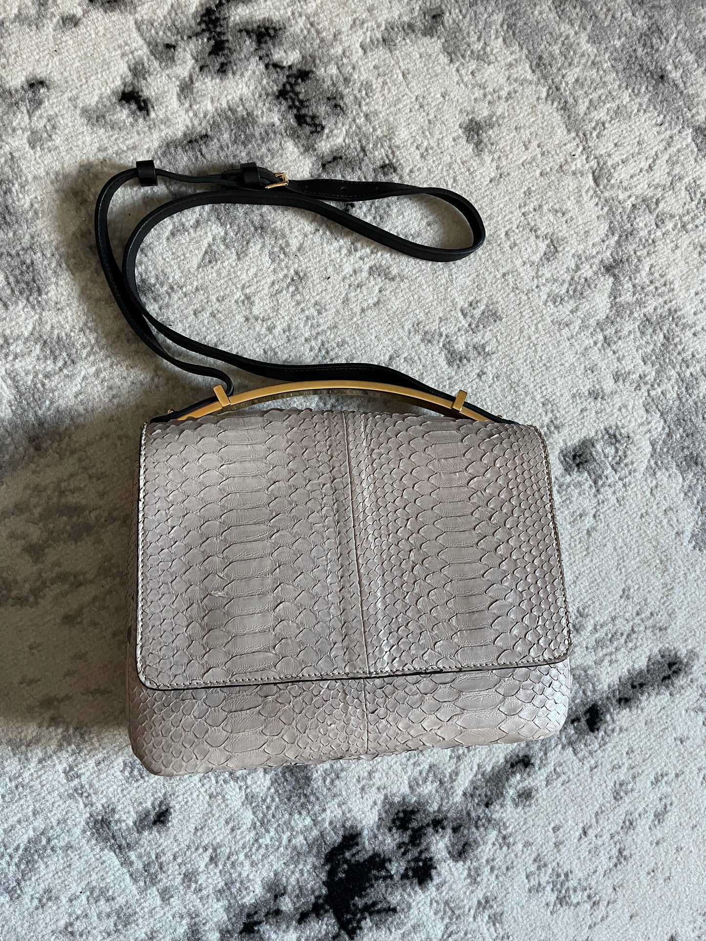 Marni Python Leather Modern Bag