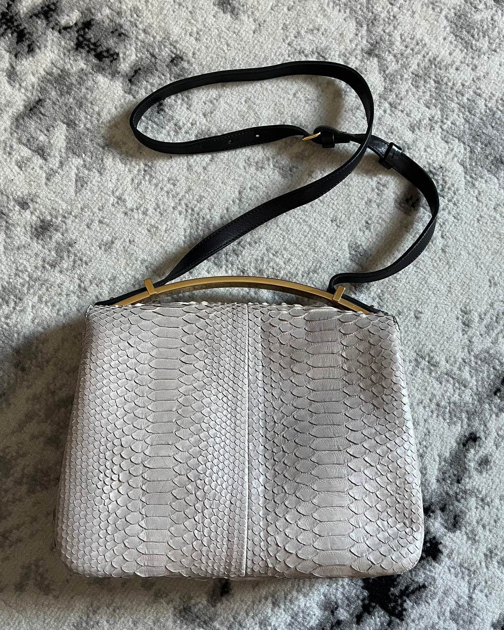 マルニ パイソン レザー モダン バッグ