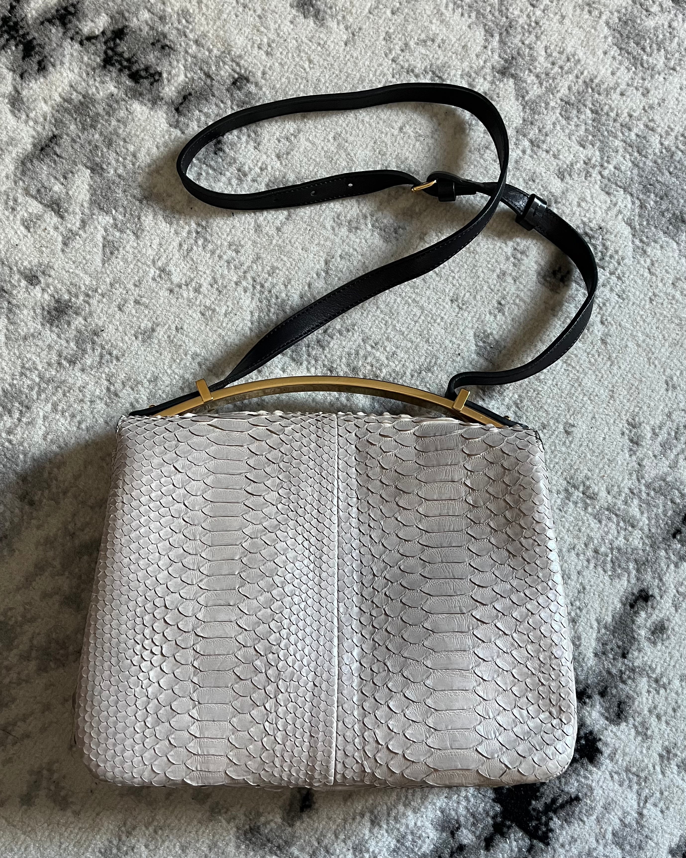 マルニ パイソン レザー モダン バッグ