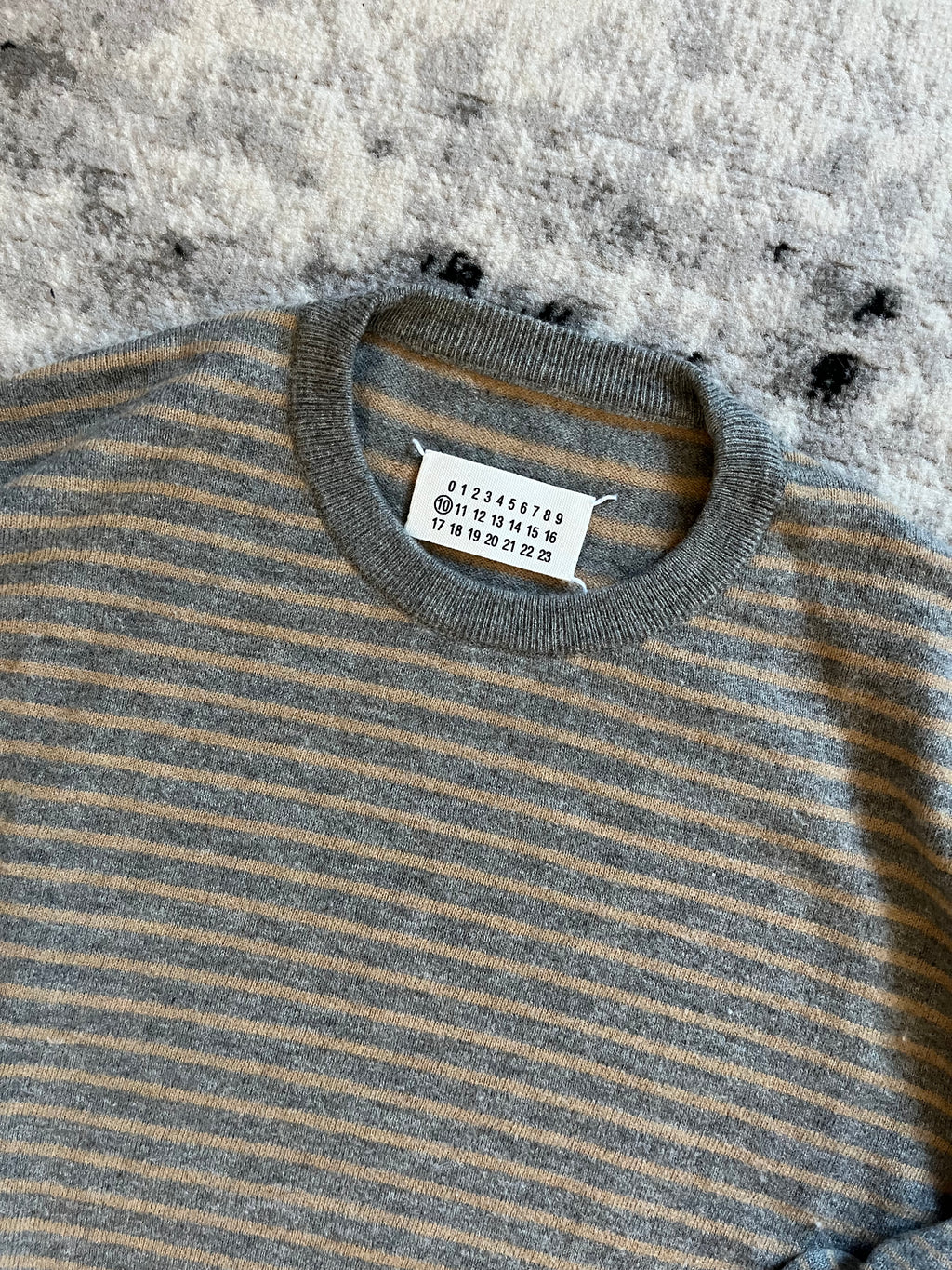 Maison Margiela Striped Wool Sweater (L)