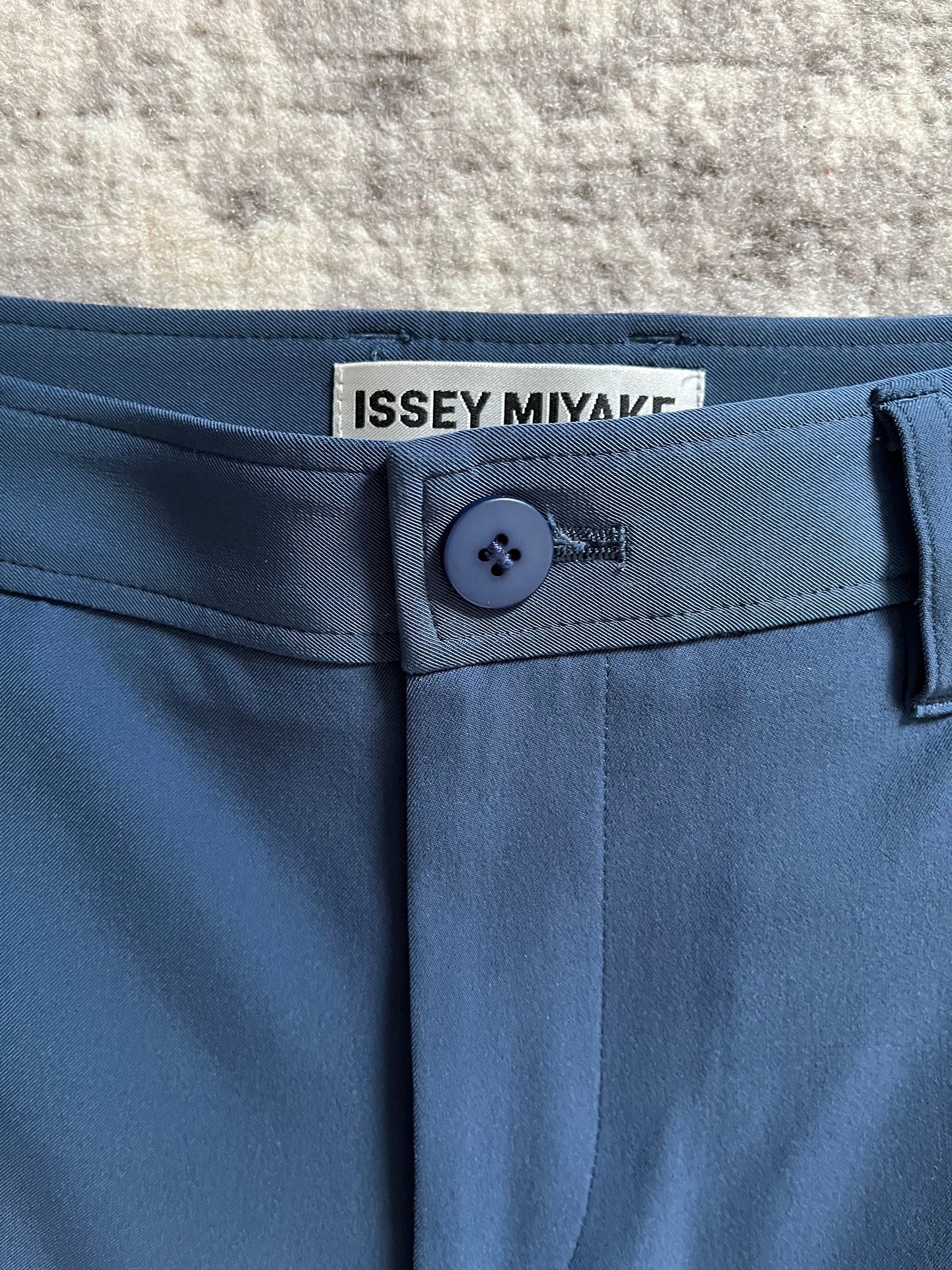 イッセイミヤケ ライトテクニカルアズールパンツ(XS)