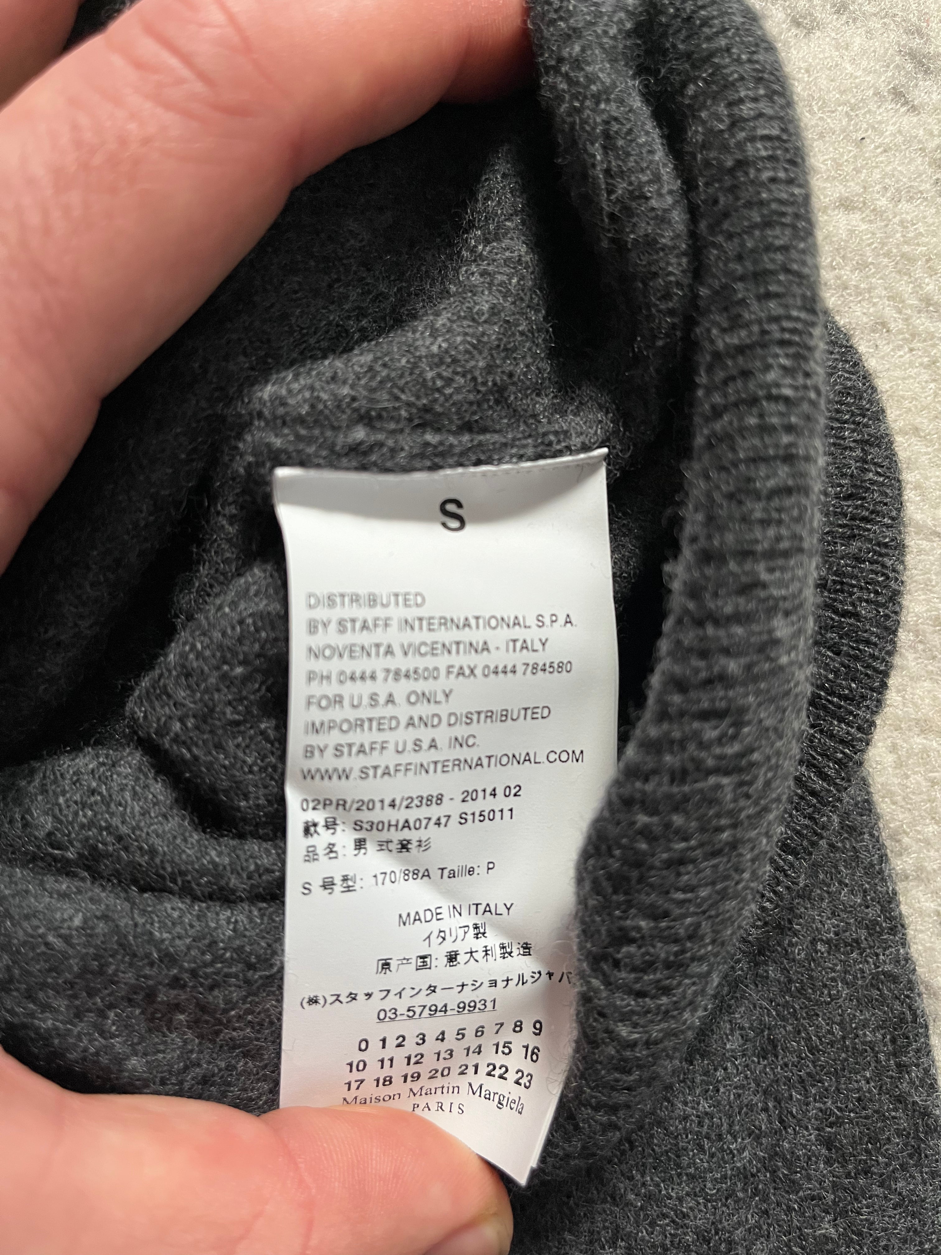 2014 AW メゾン マルジェラ ウール グレー セーター (XS/S)