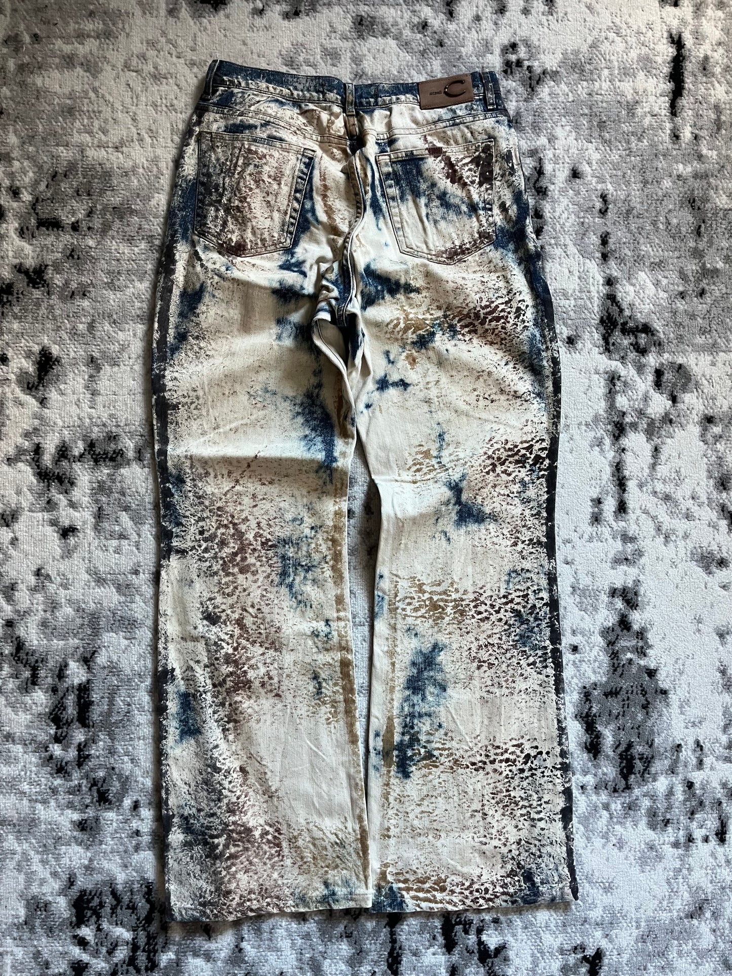 00s Cavalli World Rust Eroded Ultimate Pants (M)