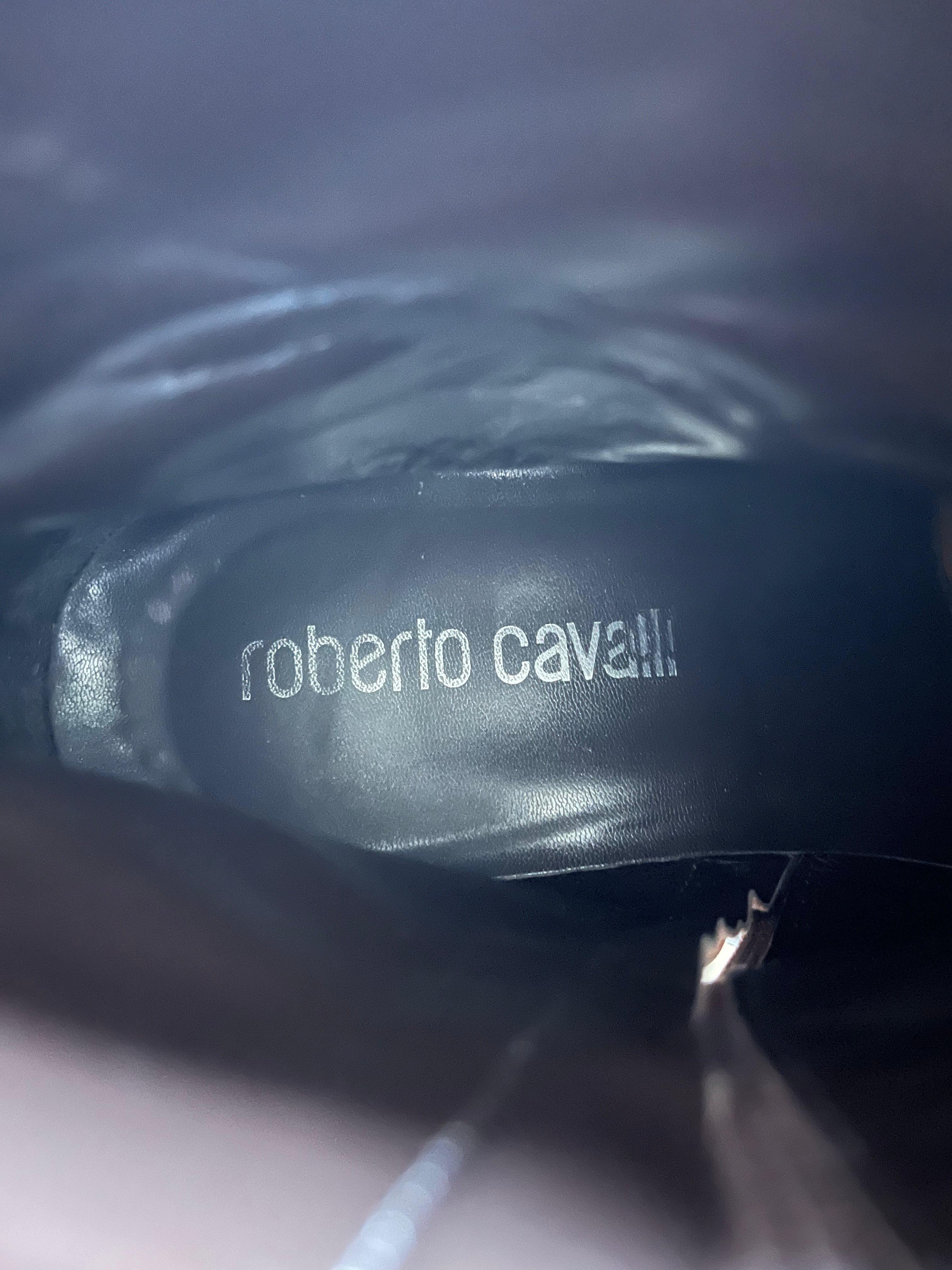 AW2003 Roberto Cavalli Genuine Leather Cow-Boy Boots (42eu/us8.5)