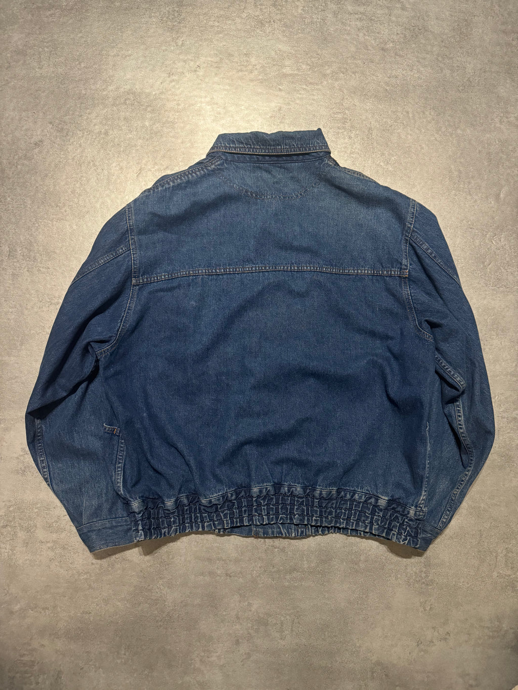 1980s Emporio Armani Denim Bomber Cozy Jacket