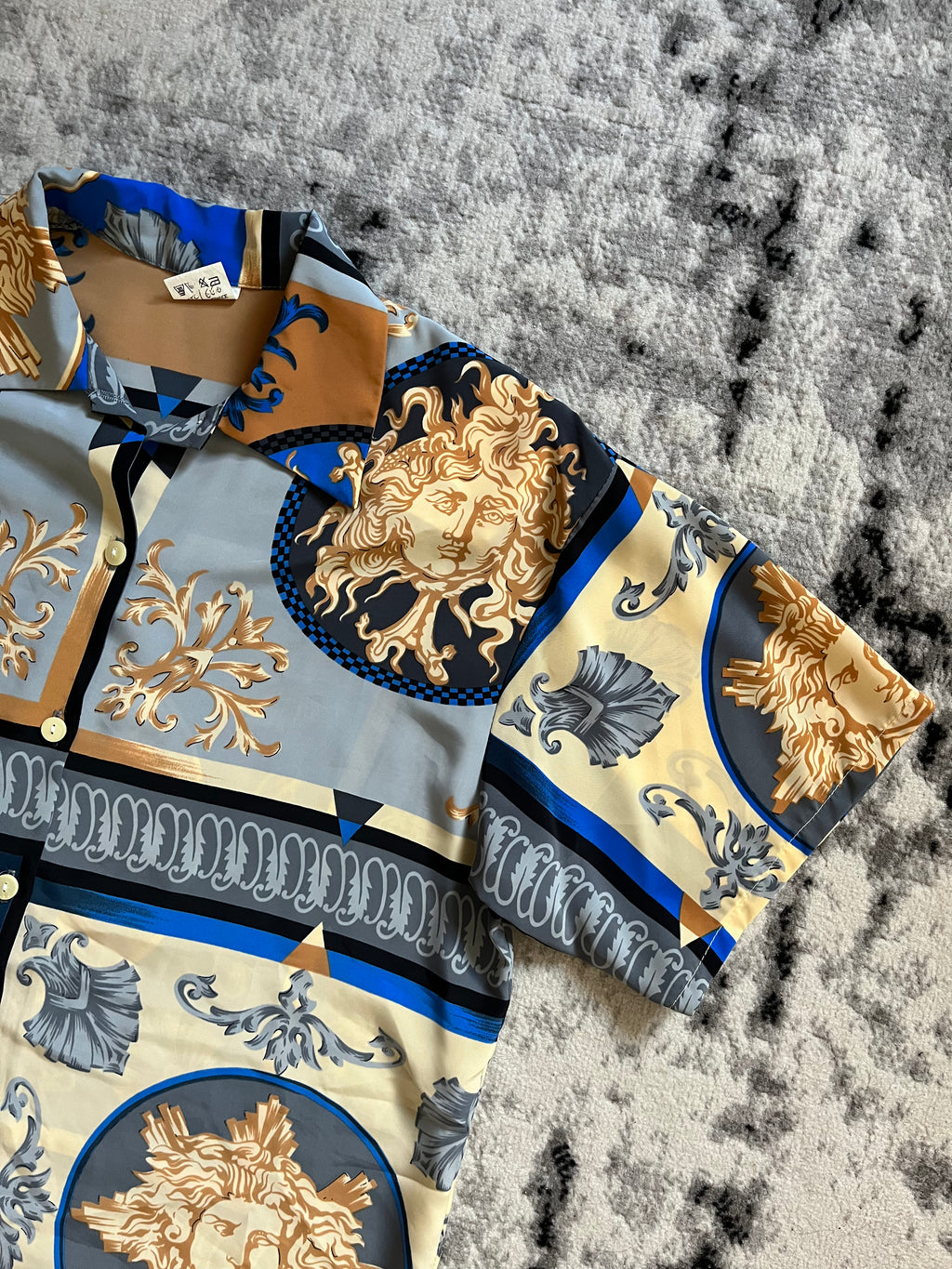 80年代 セリーヌ フランスロイヤルルネッサンス シャツ (L/XL)